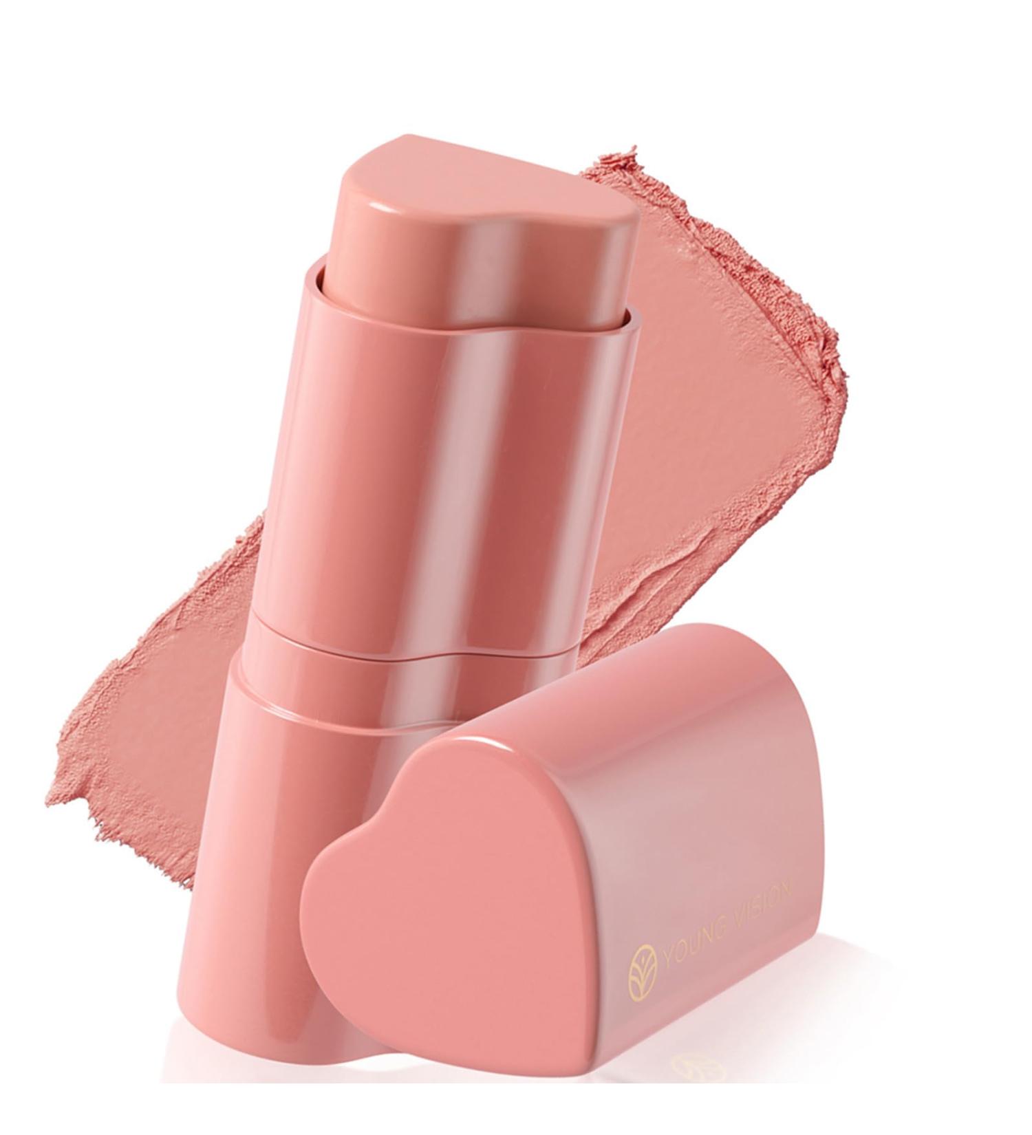 Bestvisse Creamy Blush Stick for Cheeks and Lips Multi-Purpose Lip Stain Cheek Waterproof and Easy to Blend - Buy Online on GoSupps.com