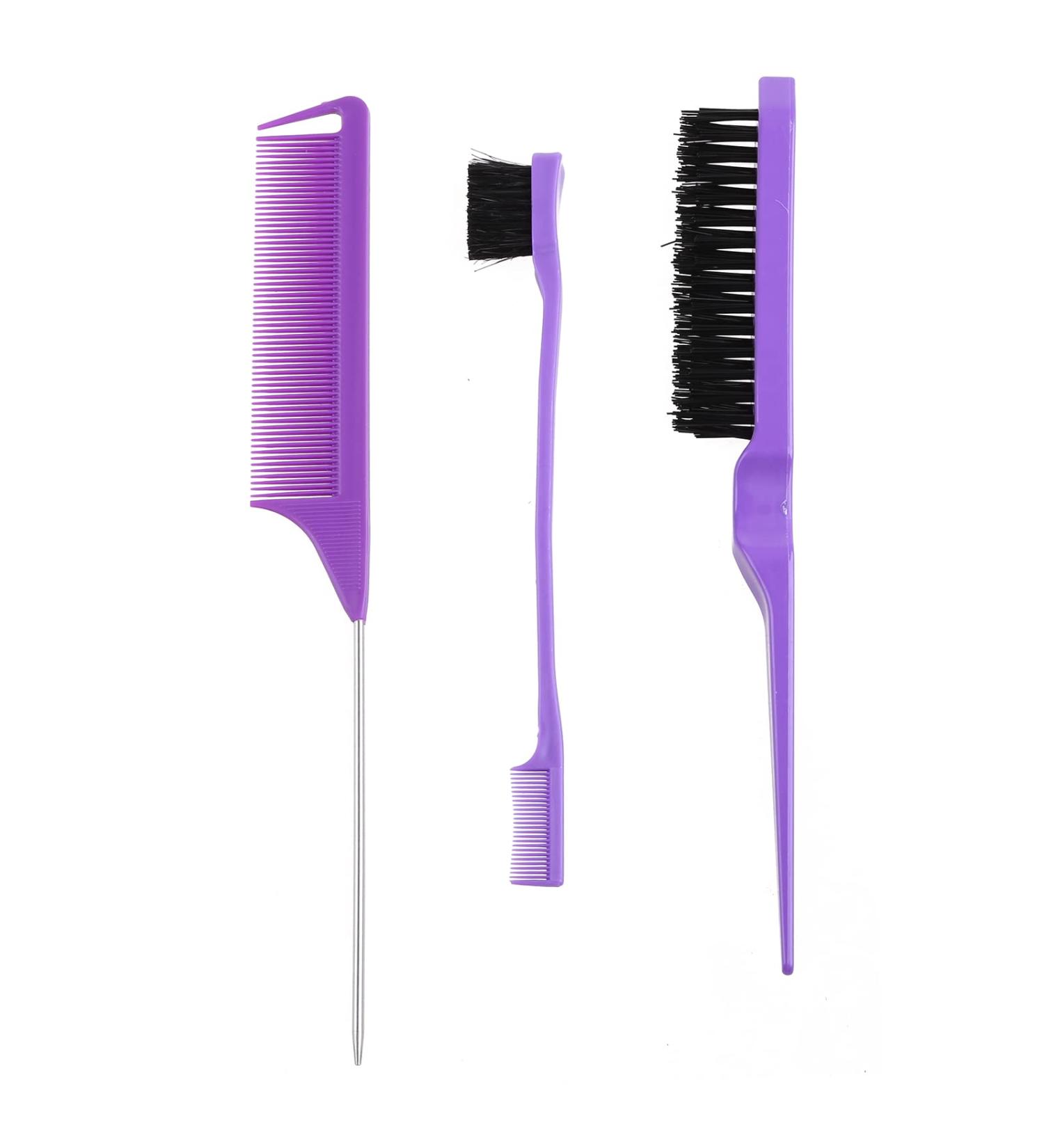 Lot de 3 peignes de beaut 3 pi ces pour cheveux peigne queue pour les voyages les femmes les b b s les enfants les femmes les b b s et les enfants violet - Buy Online on GoSupps.com