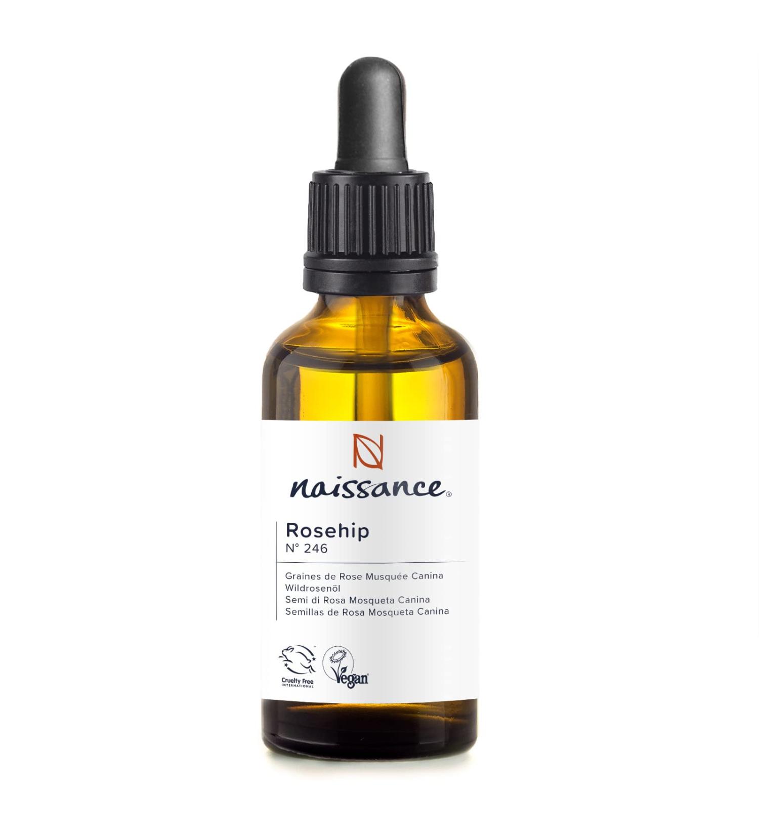 Naissance Rosehip Seed Oil (No. 246) - 50ml - 100% Natural Hydrating Nourishing Moisturising - Ideal for Skin Face Hair Body - Vegan Hexan Free No GMO 50 ml (Pack of 1) - Buy Online on GoSupps.com