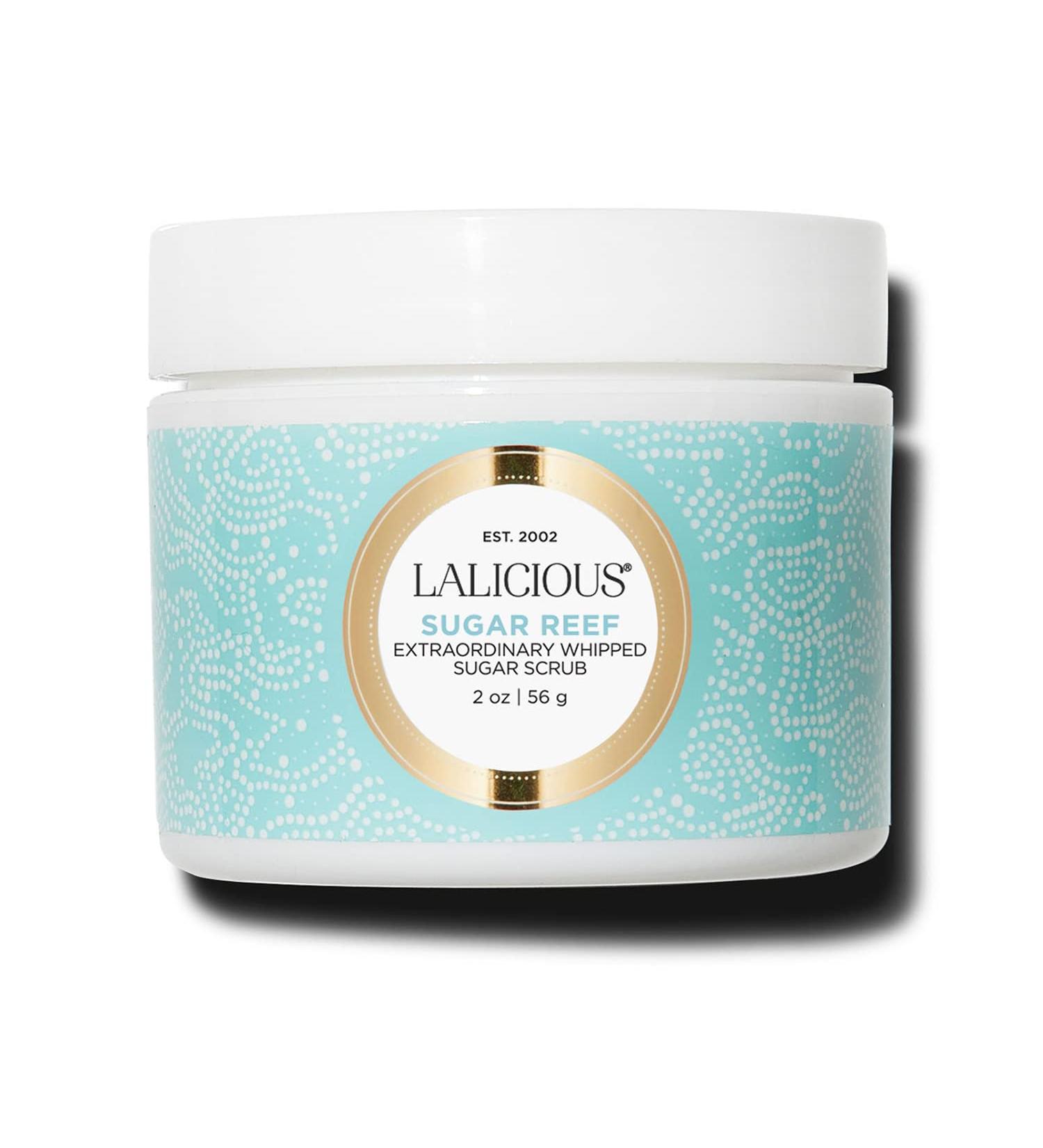 LaLicious Sugar Reef Extraordinary Whipped Sugar Scrub - Cane Sugar Body & Foot Scrub Exfoliating & Moisturizing Skin Care with Coconut Oil & Honey No Parabens (2oz) - Buy Online on GoSupps.com