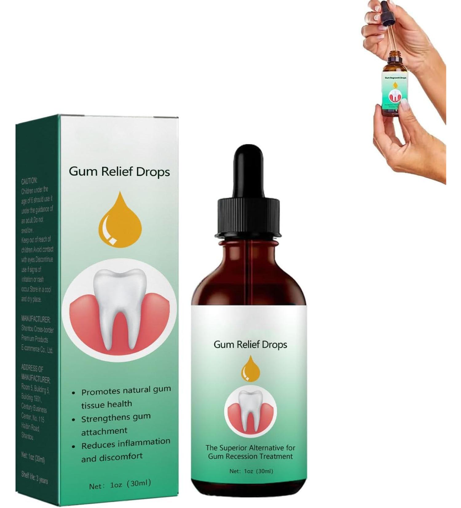 Dentizen Gouttes de repousse des gencives traitement de repousse des gencives restauration naturelle des gencives avec gouttes liquides bain de bouche repousse des gencives (1 pi ce) 1 Pi ce. - Buy Online on GoSupps.com