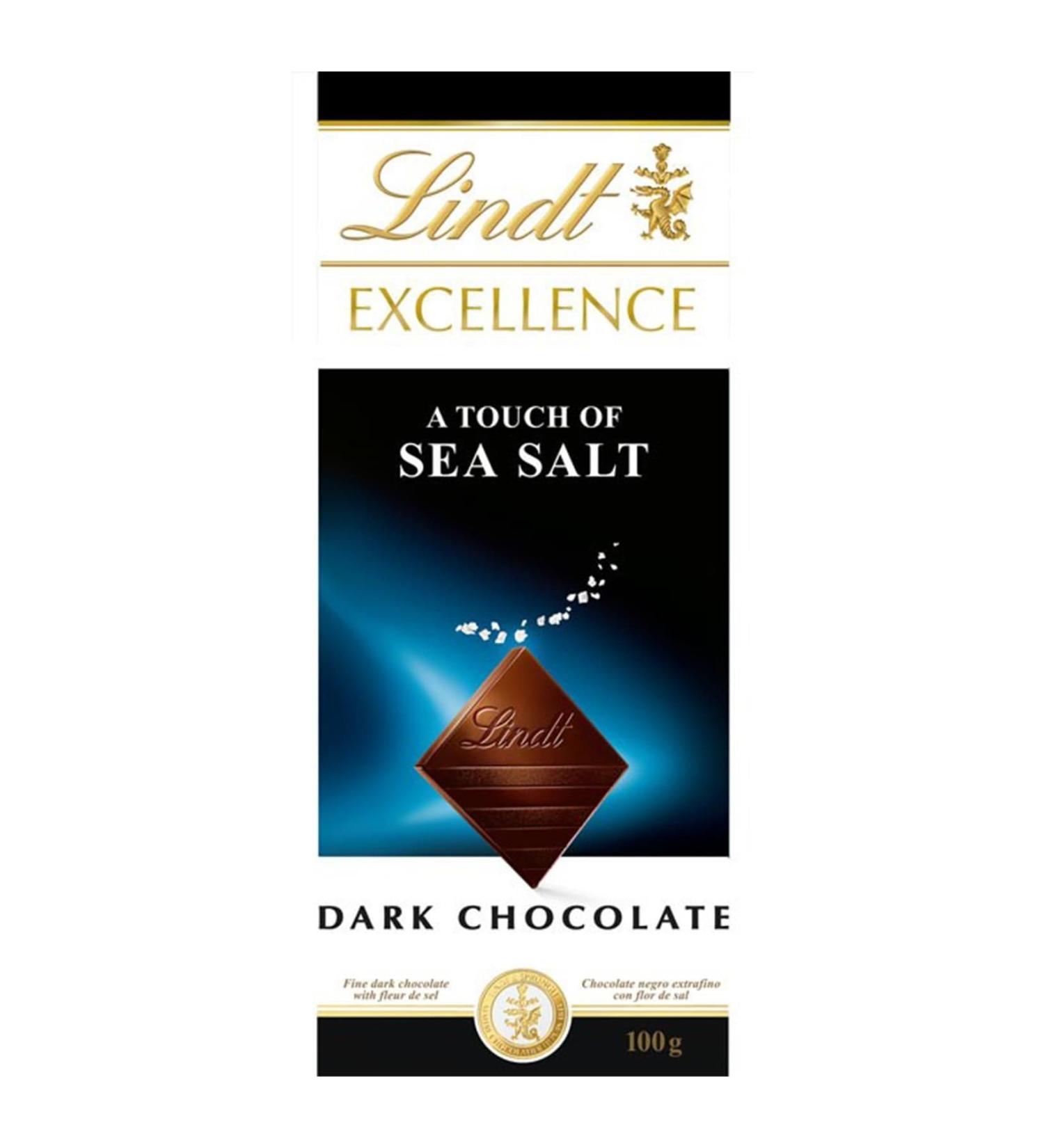 Lindt Lindt Excellence Touch of Sea Salt Dark Chocolate Bar 100 g