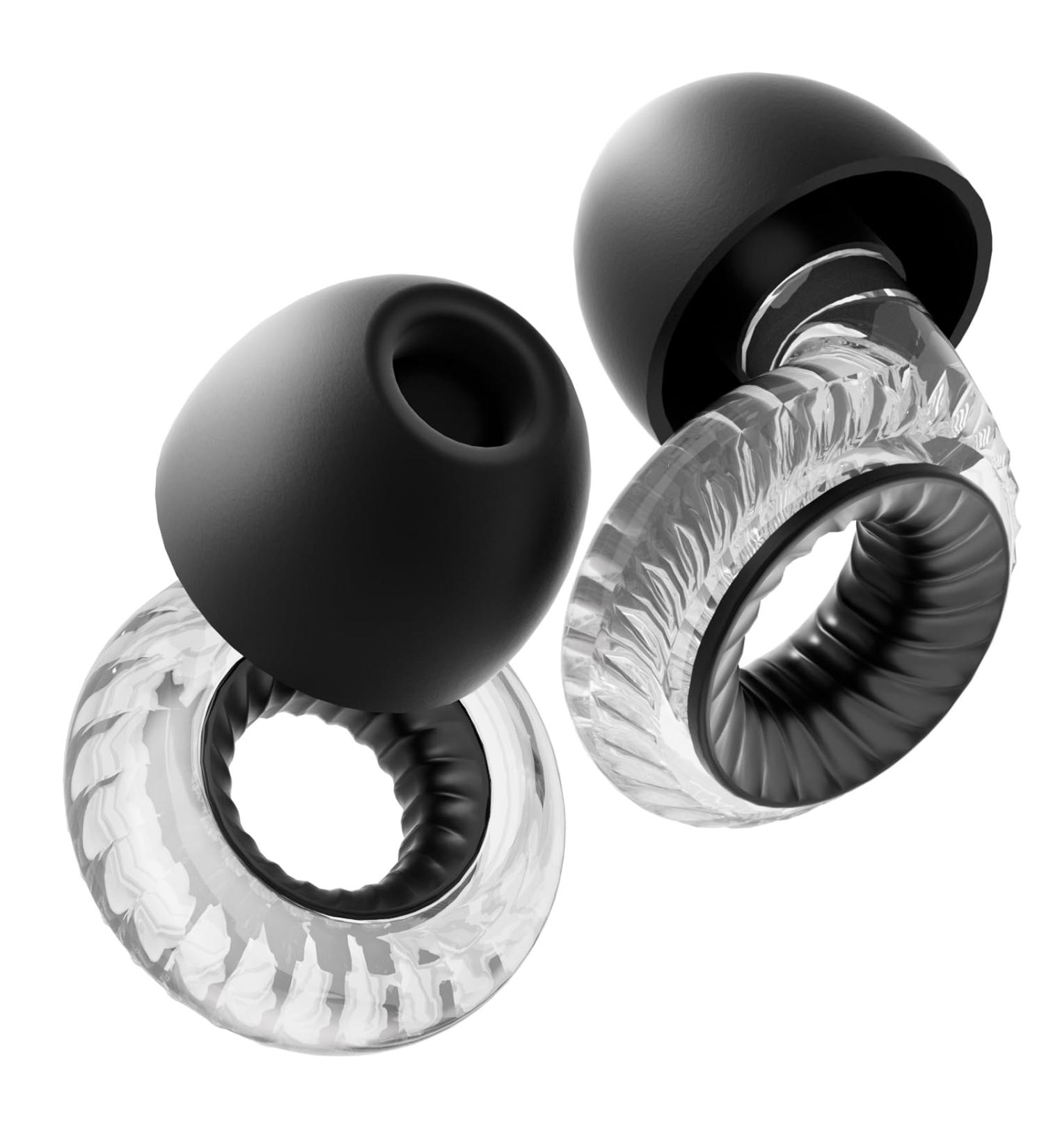 Yawsoy Concert Ear Plugs - High Fidelity Noise Cancelling Reusable for Musicians & Raves 20dB Hearing Protection 6 Pairs S/M/L Tips (Clear) - International Shipping Available - Buy Online on GoSupps.com