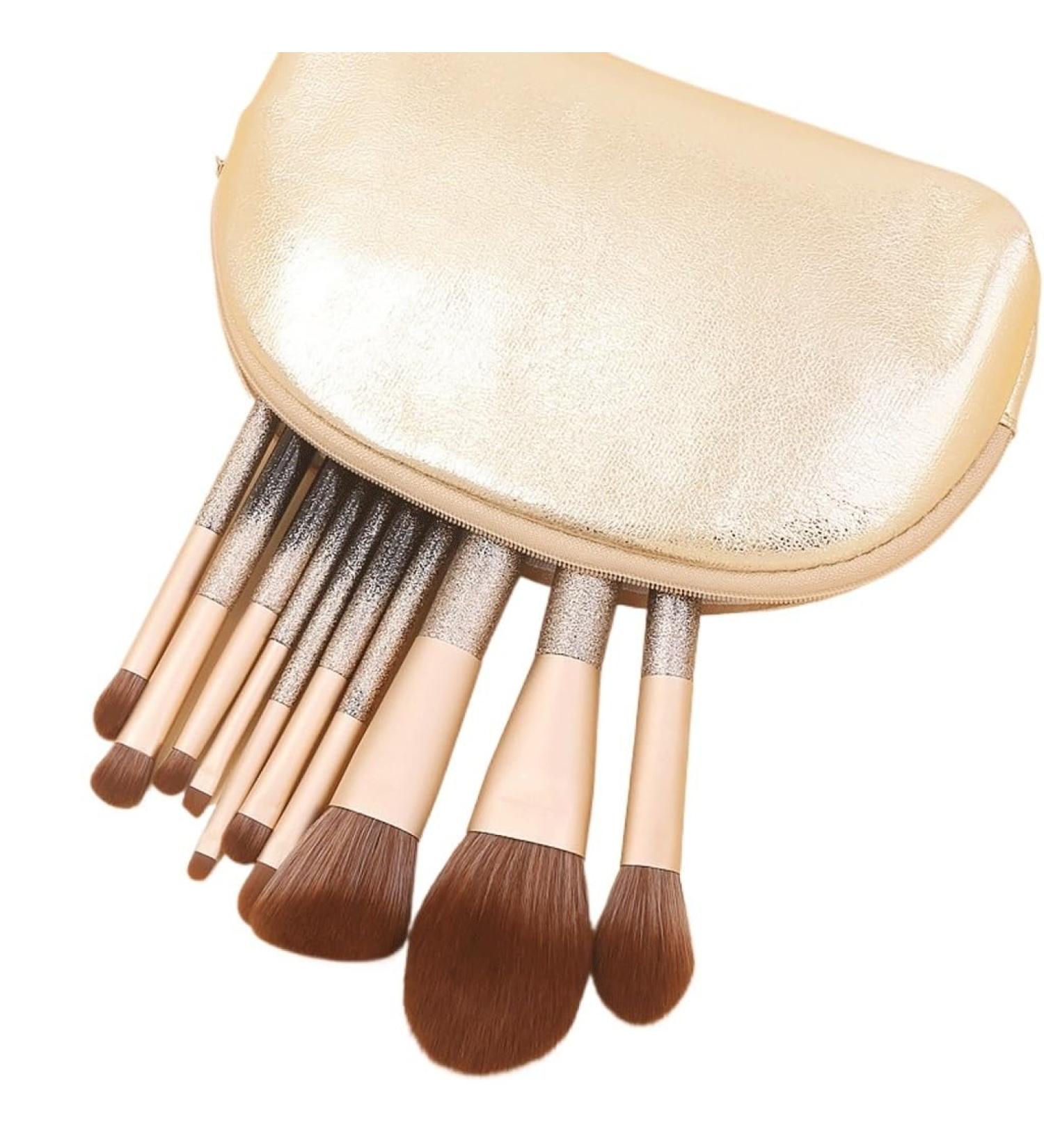 10-Piece Super Soft Makeup Brush Set - Portable Eye Shadow Brushes for Flawless Application | International Shipping Available - Buy Online on GoSupps.com