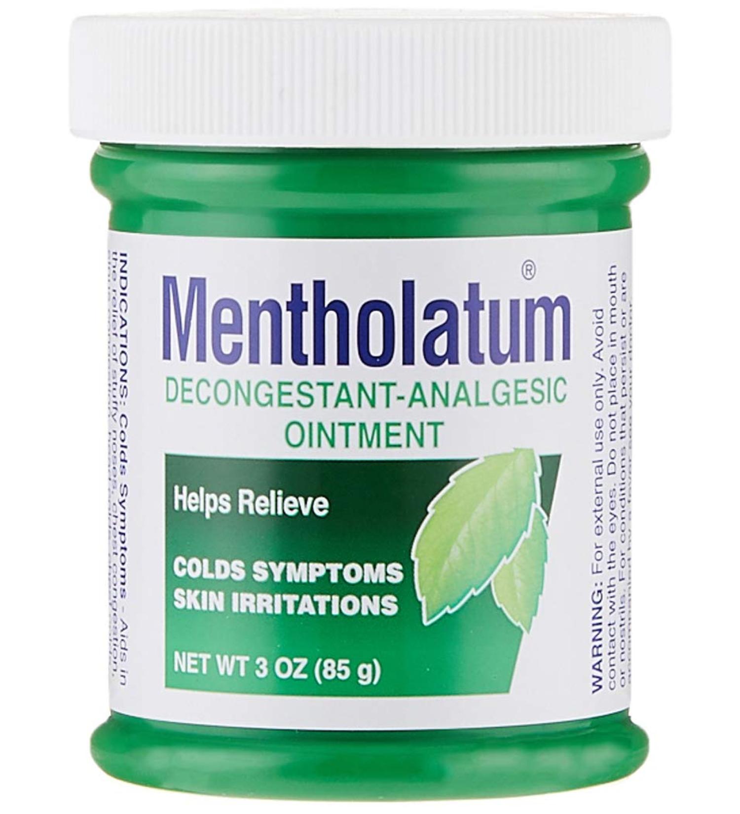 Mentholatum Decongestant Analgesic Ointment 85g - Fast Relief for Congestion - Buy Online on GoSupps.com