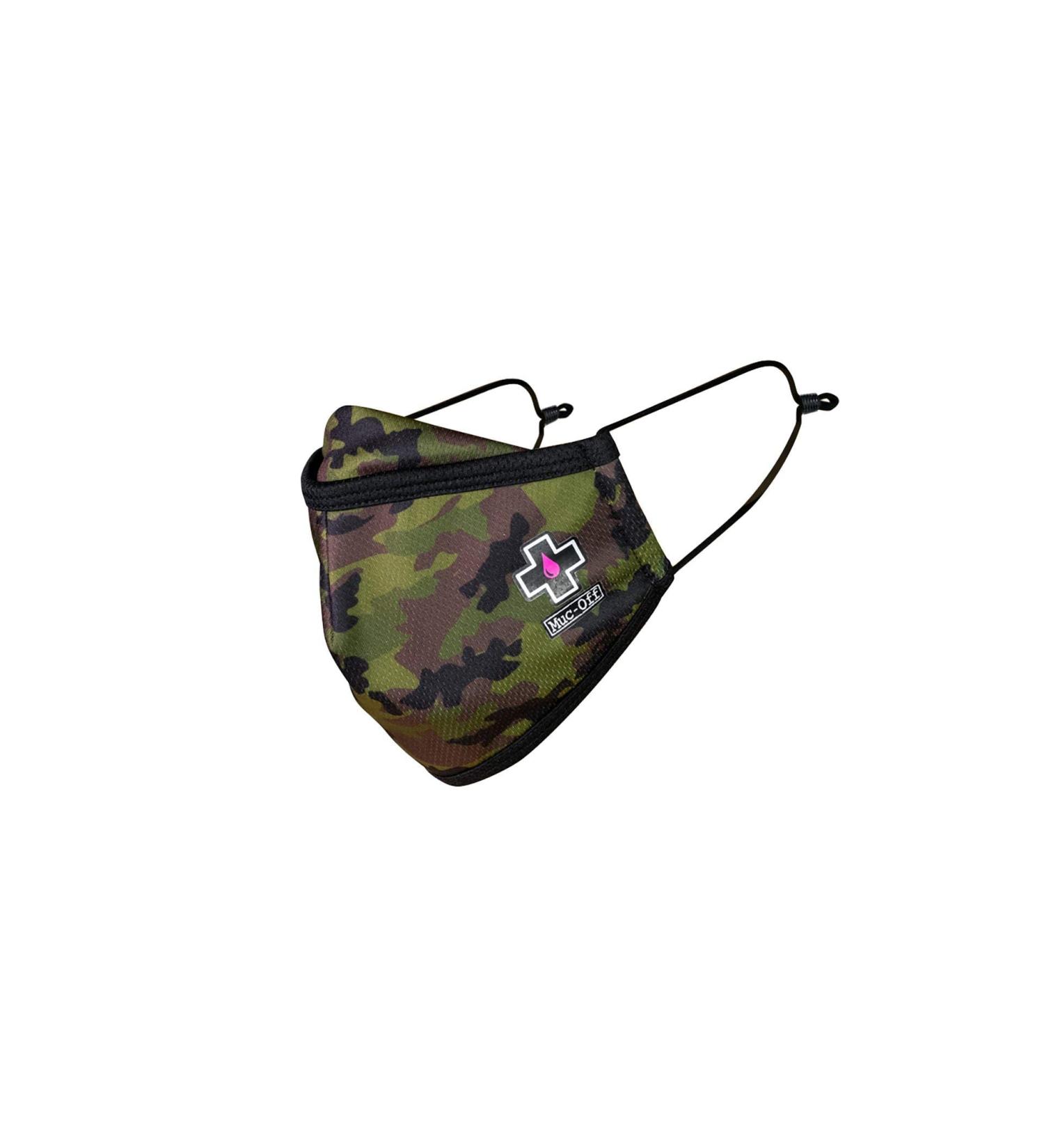 Muc-Off Camo Reusable Face Mask Large - Adjustable & Washable - Mid-Layer Filter - Camo L (1 Pack) - Buy Online on GoSupps.com