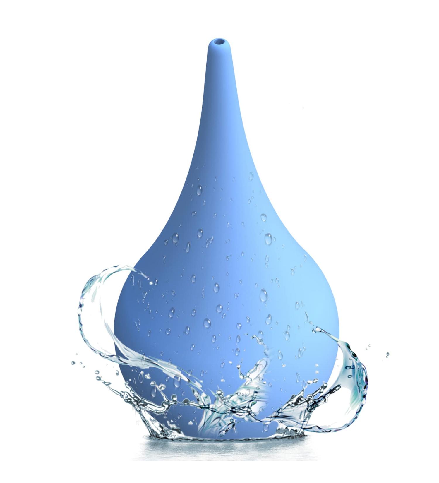 BVN Rubber Suction Ear Syringe 90ml | Hand Bulb Squeeze Bulb for Ear Wax Removal - Blue | Suitable for Adults and Children - Buy Online on GoSupps.com