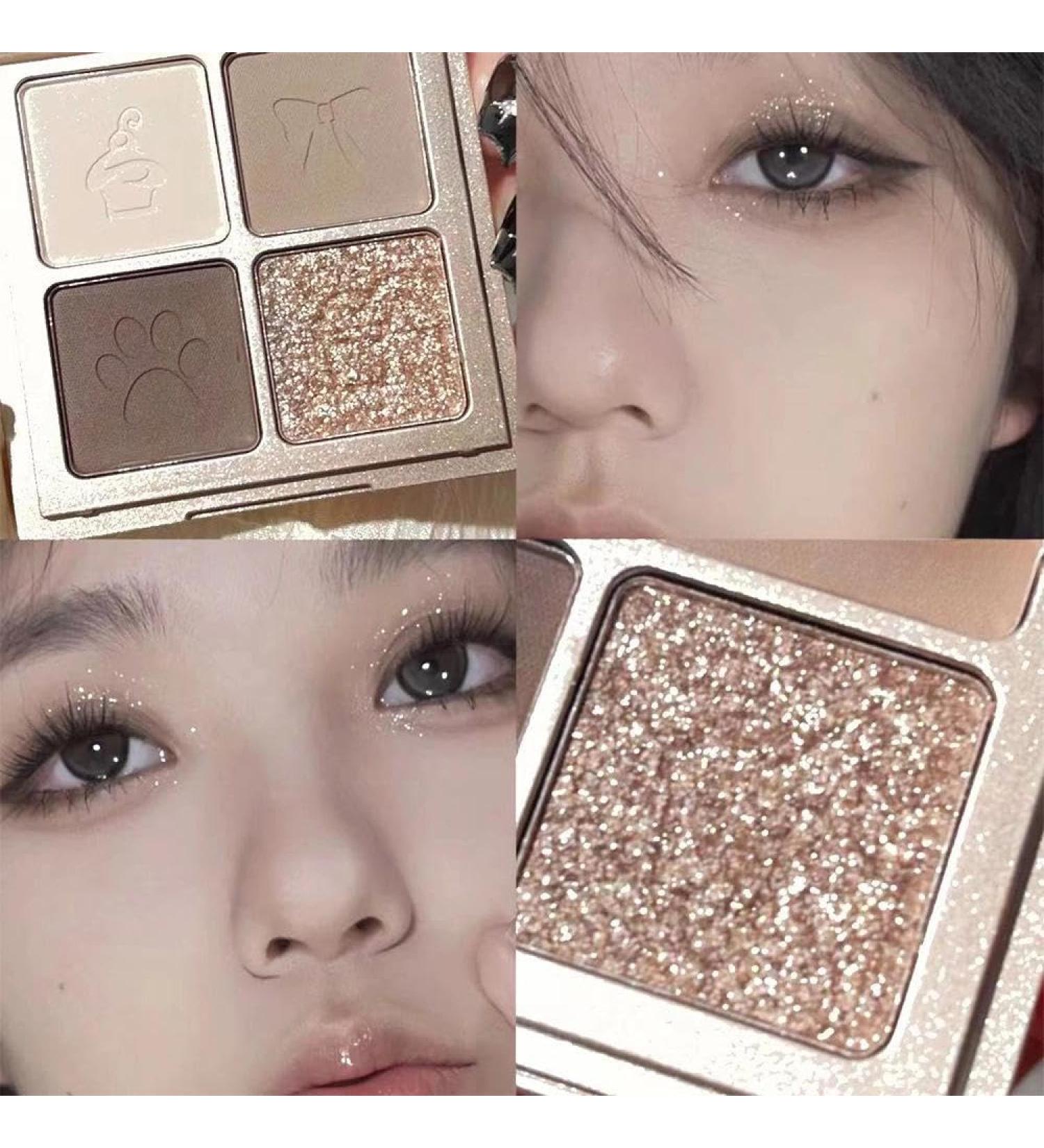 Eyeshadow Velvety Pigmented Blendable Matte Metallic & Shimmer Finishes Creamy Formula Four Way Quad Eye Shadow Palette (2) - Buy Online on GoSupps.com