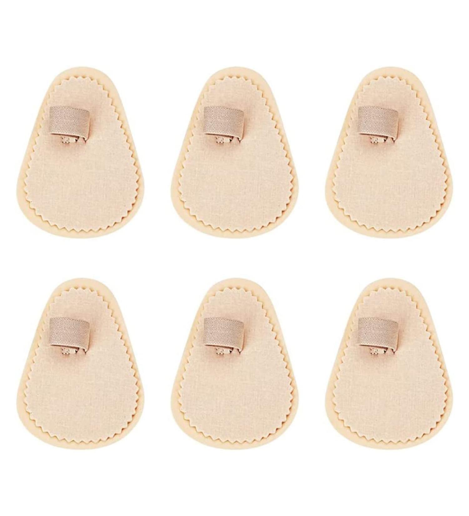 6 Piece Hammer Toe Straightener Set - Toe Splint for Crooked, Overlapping Toes & Corn Removers - Khaki, One Size - Buy Online on GoSupps.com