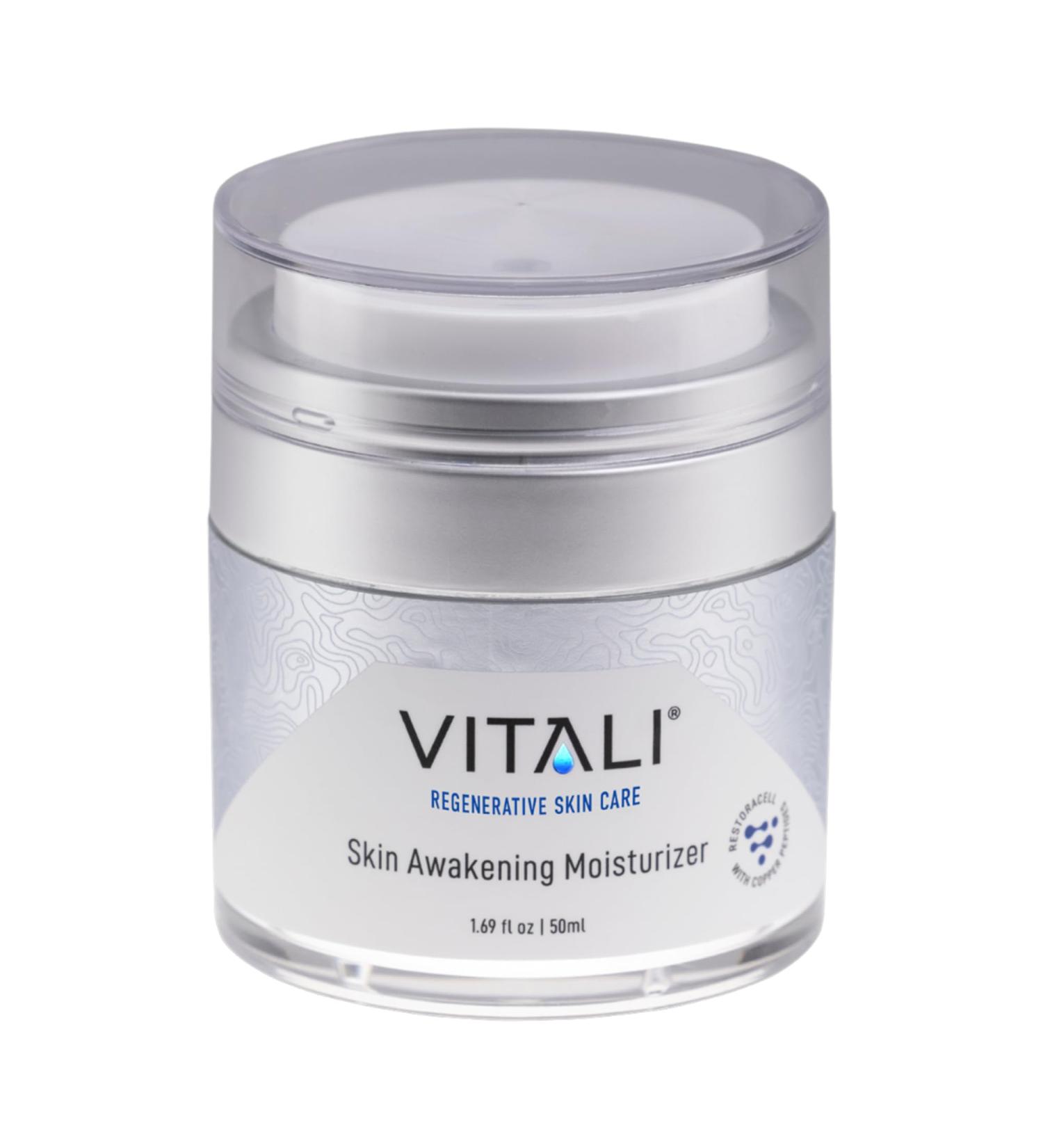 Vitali Skin Awakening Moisturizer - Premium Anti-Aging Cream to Hydrate & Protect Skin from Wrinkles - 1.69 fl. oz - Buy Online on GoSupps.com