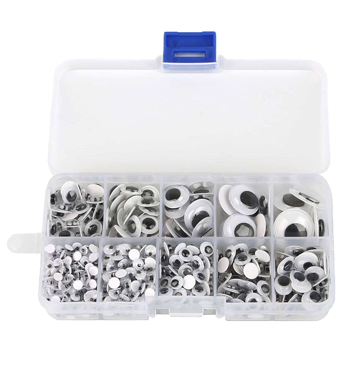 Wiggle Eyes Self-Adhesive Googly Eyes Set - 750pcs, 4mm-18mm - Buy Online on GoSupps.com