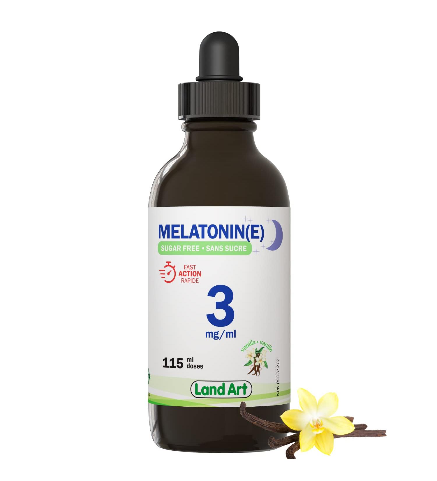 Liquid Melatonin 115ml - Sugar Free - Sleep Aid - Maximum Absorption - Great Taste - Vegan - GMO Free - Gluten Free - Made in Canada - Buy Online on GoSupps.com