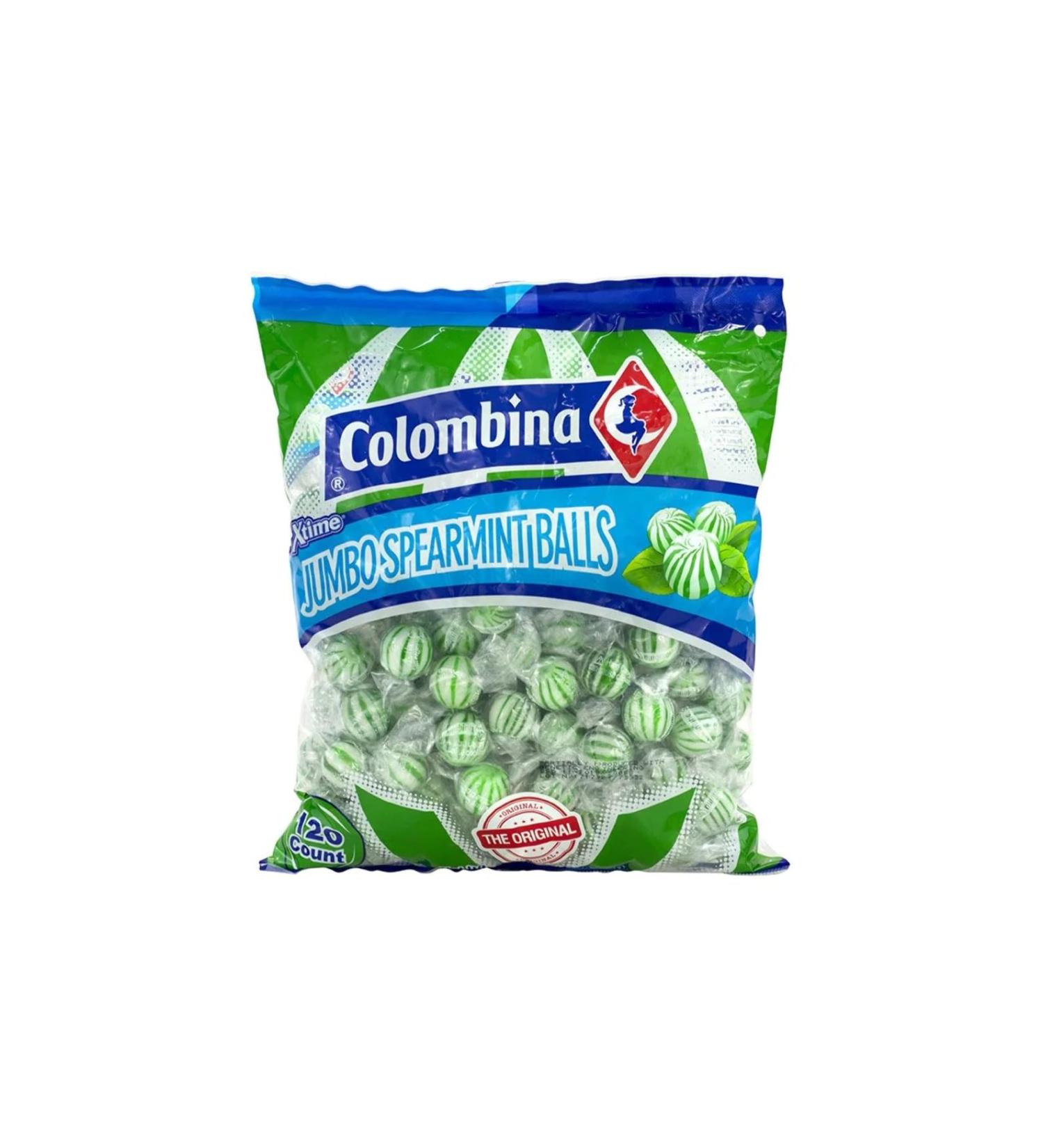 MASColombina Jumbo Spearmint Balls 120 Count Box of 16-Fd