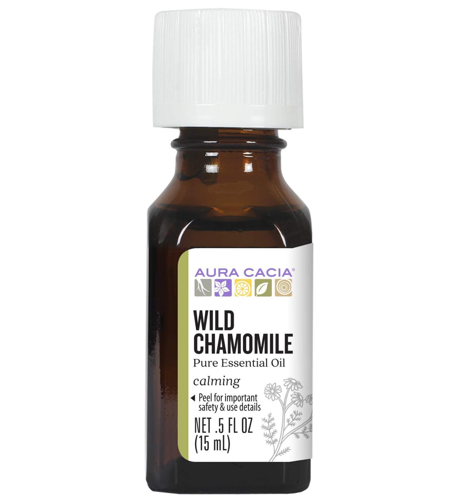 Buy Aura Cacia Calming Wild Chamomile Essential Oil - 0.5 fl oz | International Shipping Available - Buy Online on GoSupps.com