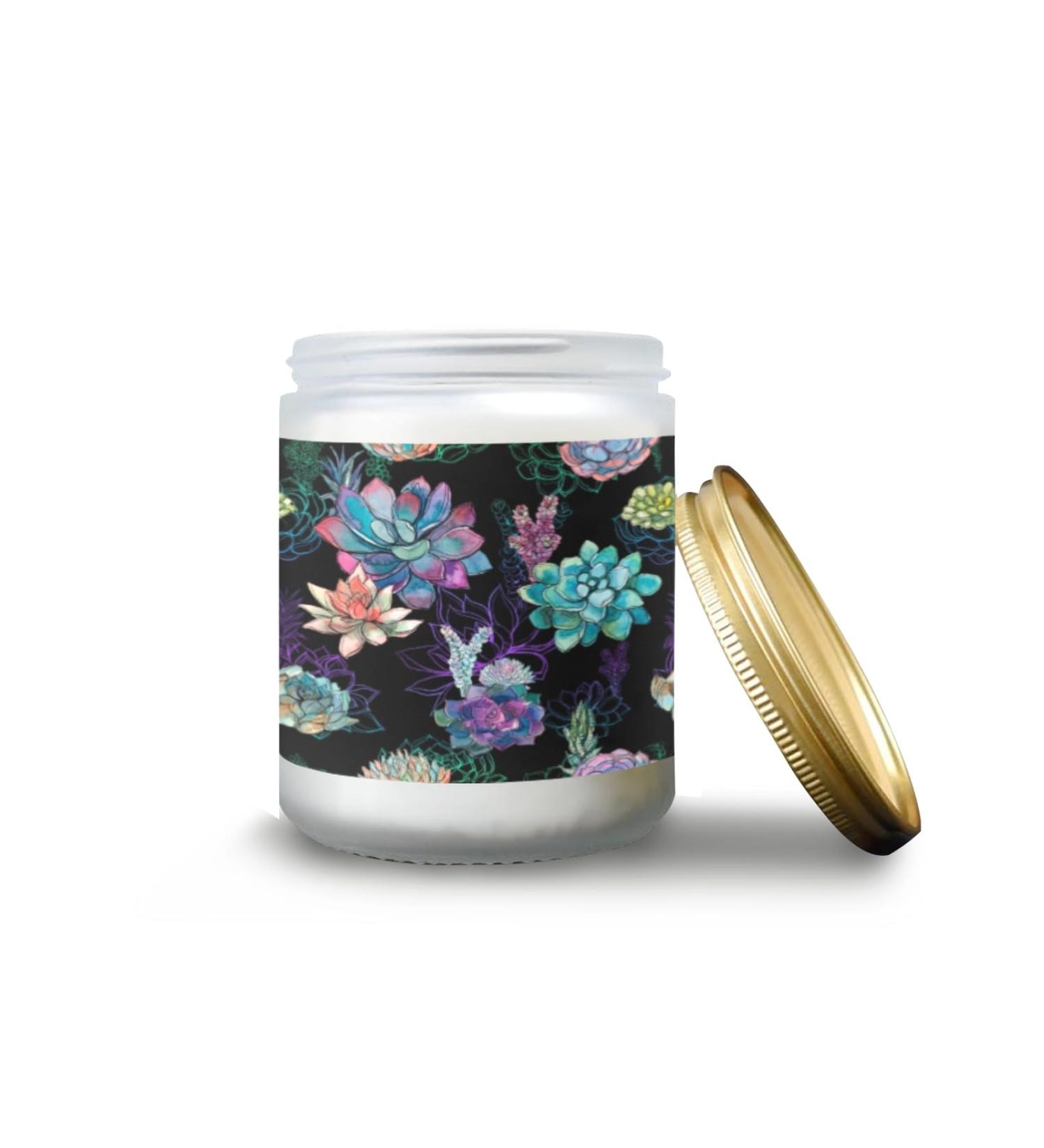 Lavender Candles for Home | Aromatherapy Jar Candles | 7 oz Long Lasting Scented Candles Gift Set for Women | Perfect Birthday Gifts on Black Background - Buy Online on GoSupps.com