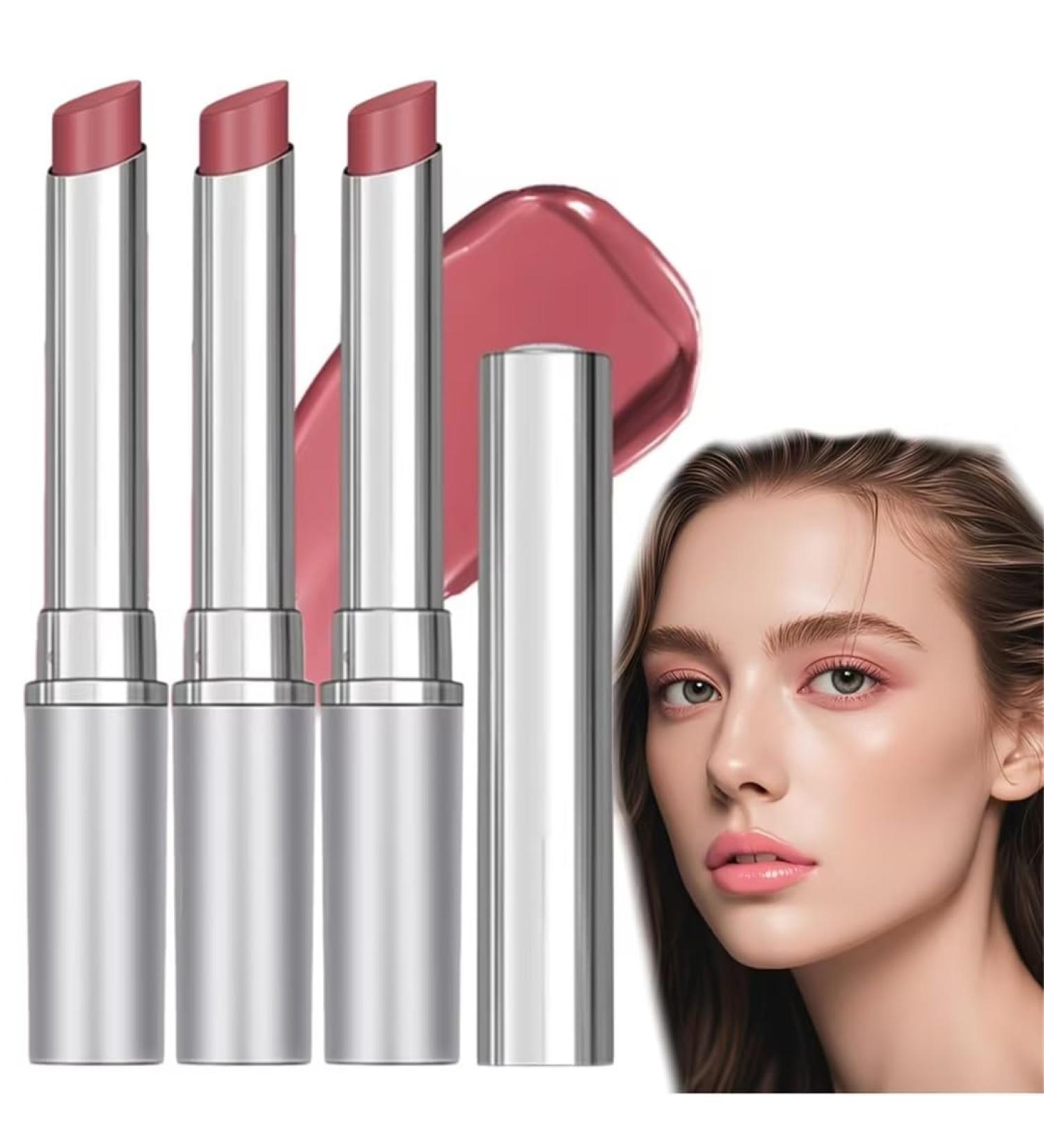 Almost Lipstick in pink Honey Colored Lipstick Moisturizing Transparent Lipstick Natural Effect Moisturizing Lip Glosses For Long Lasting Hydrating And Nourishing Lipstick Comfortable Lip (3PC 1.9g) - Buy Online on GoSupps.com