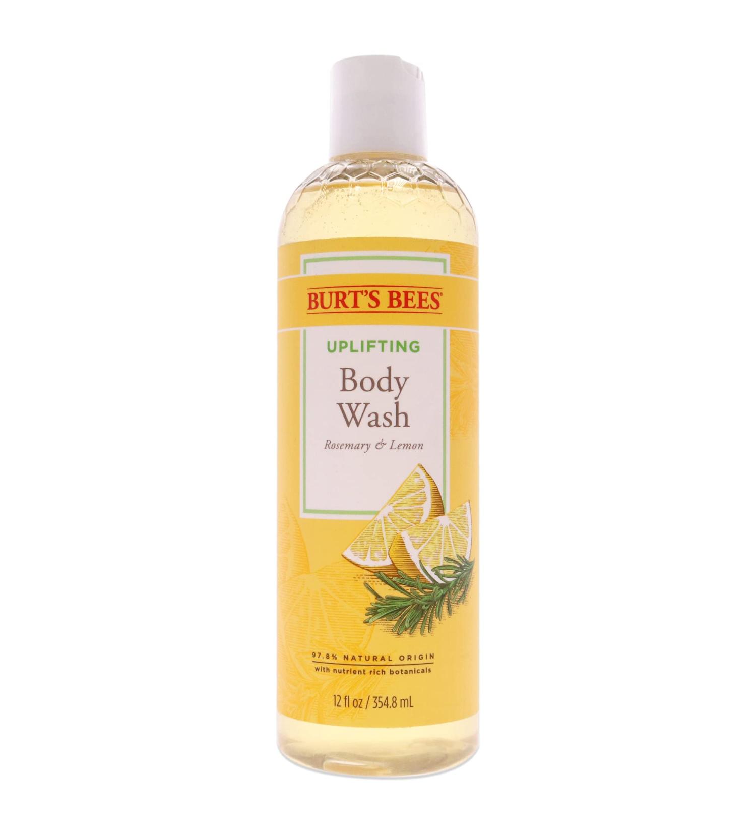 Burt's Bees Rosemary & Lemon Body Wash 12 Fl Oz - Nourishing Formula - Buy Online on GoSupps.com