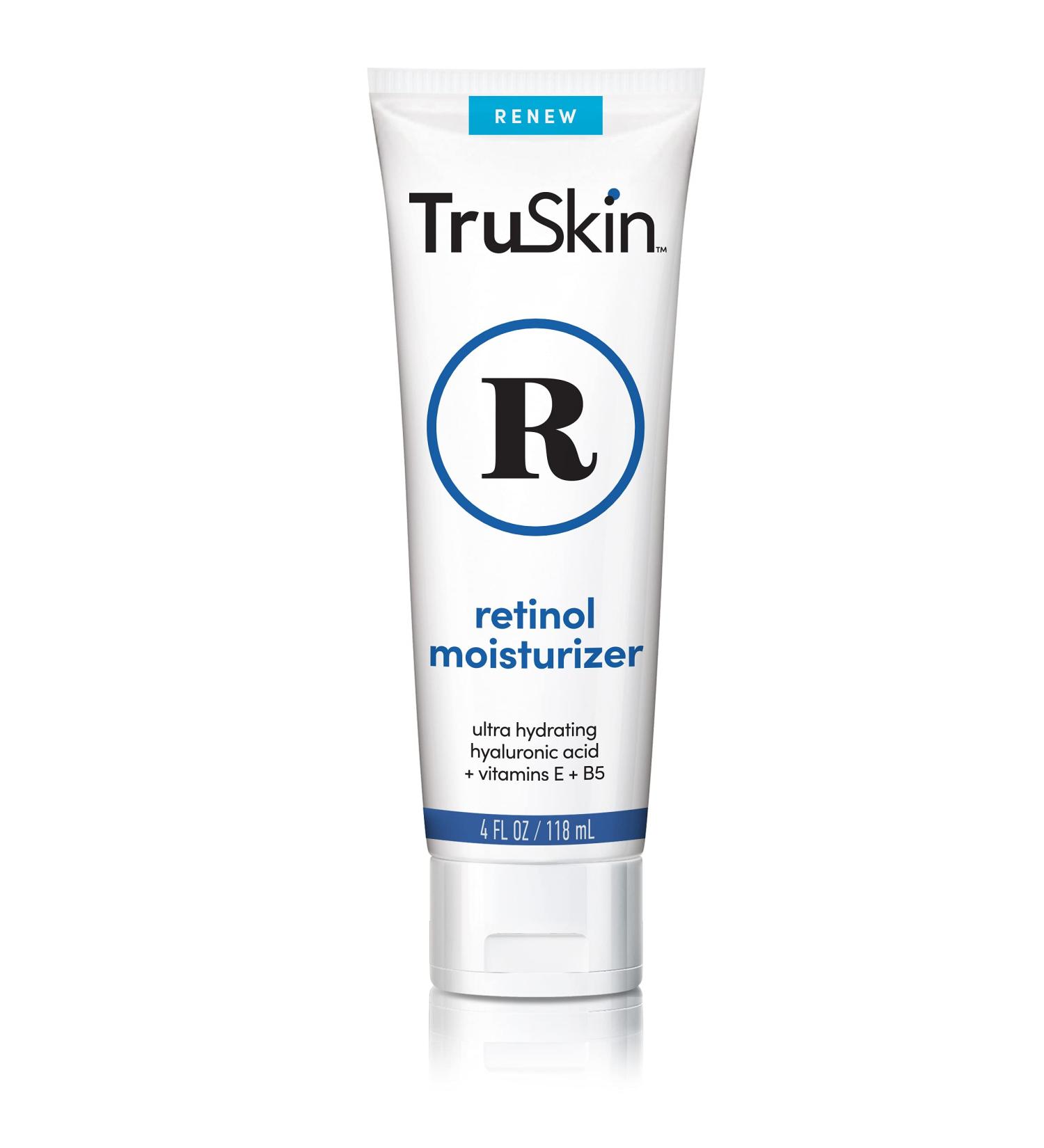 TruSkin Retinol Cream Anti-Wrinkle Moisturizer for Face Care and Eye Area with Hyaluronic Acid Green Tea 4 fl oz - Buy Online on GoSupps.com