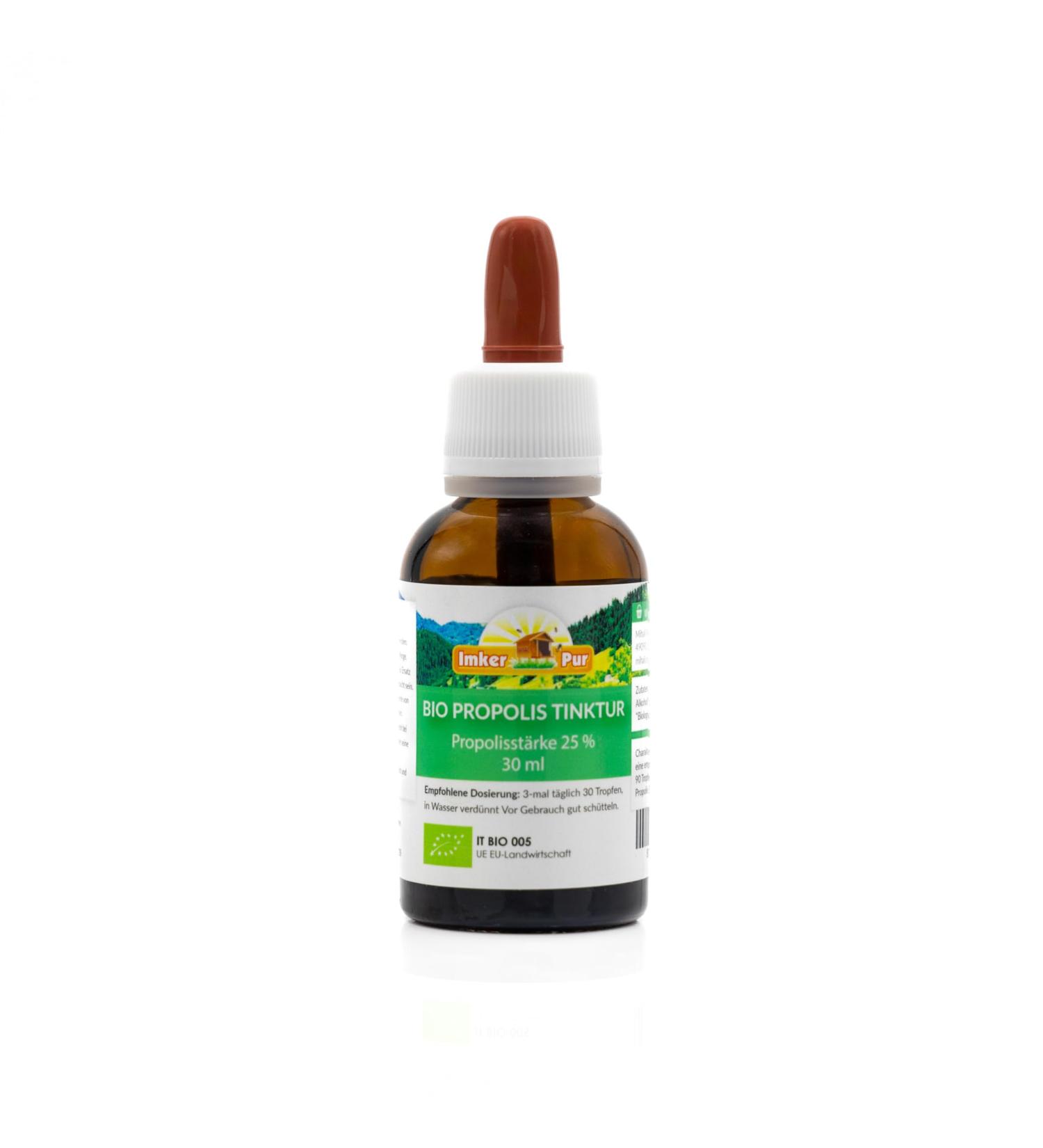 ImkerPur Organic propolis drops 25 high dose tincture directly from the beekeeper organic quality without additives - Buy Online on GoSupps.com