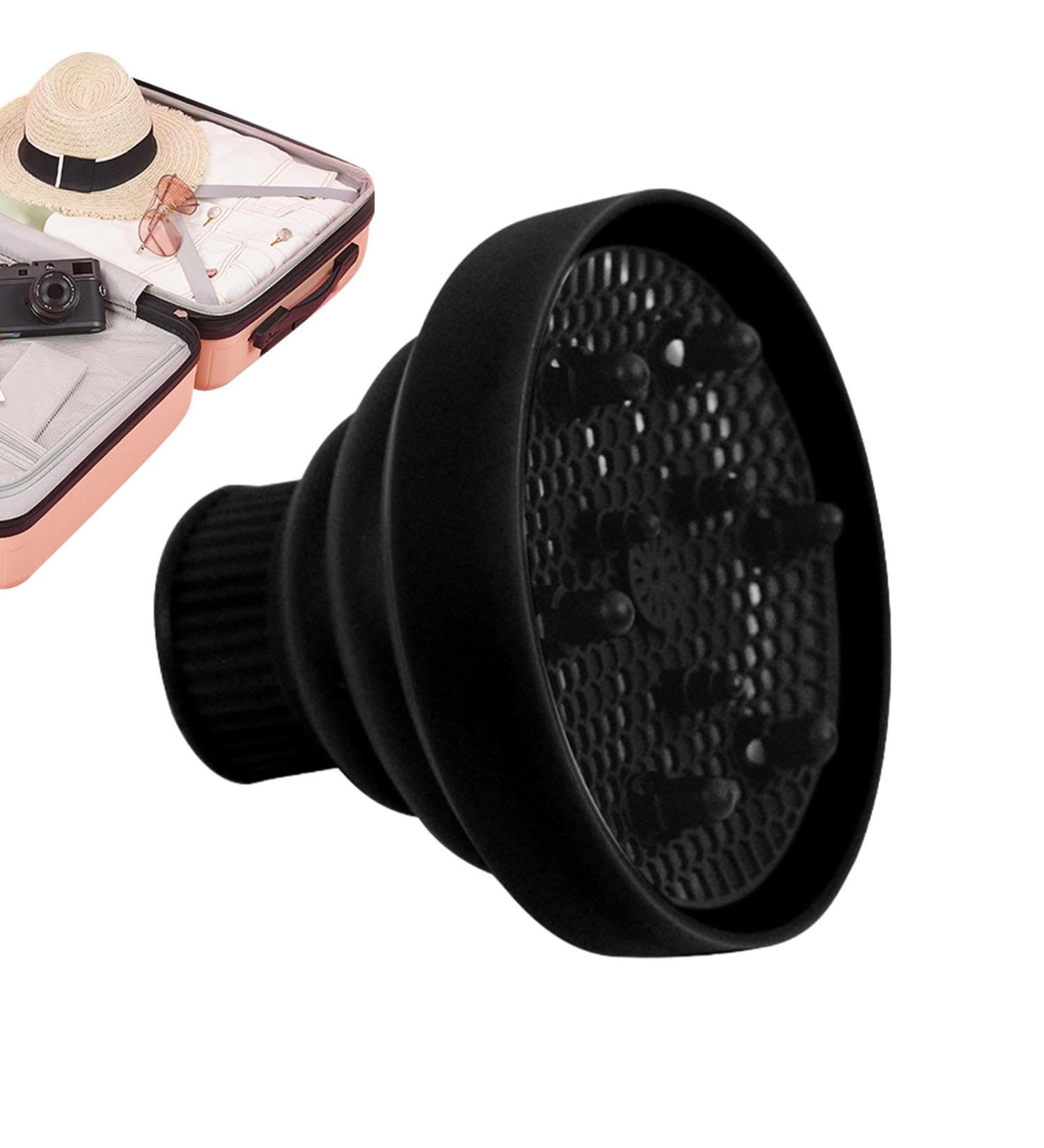 Ysvnlmjy Hair Dryer Hood Heat Resistant Foldable Silicone Hair Dryer Vent Hood | Soft Blow Dryer Accessory Multifunctional Hair Styling Supplies for Girls black - Buy Online on GoSupps.com