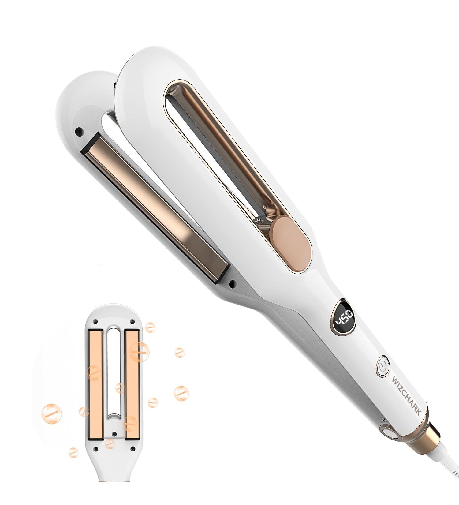 Professional 2 Inch Hair Straightener | 3D Floating Ceramic Flat Iron with Infrared Therapy | Dual Voltage for Travel | Smooth & Silky Results - Buy Online on GoSupps.com