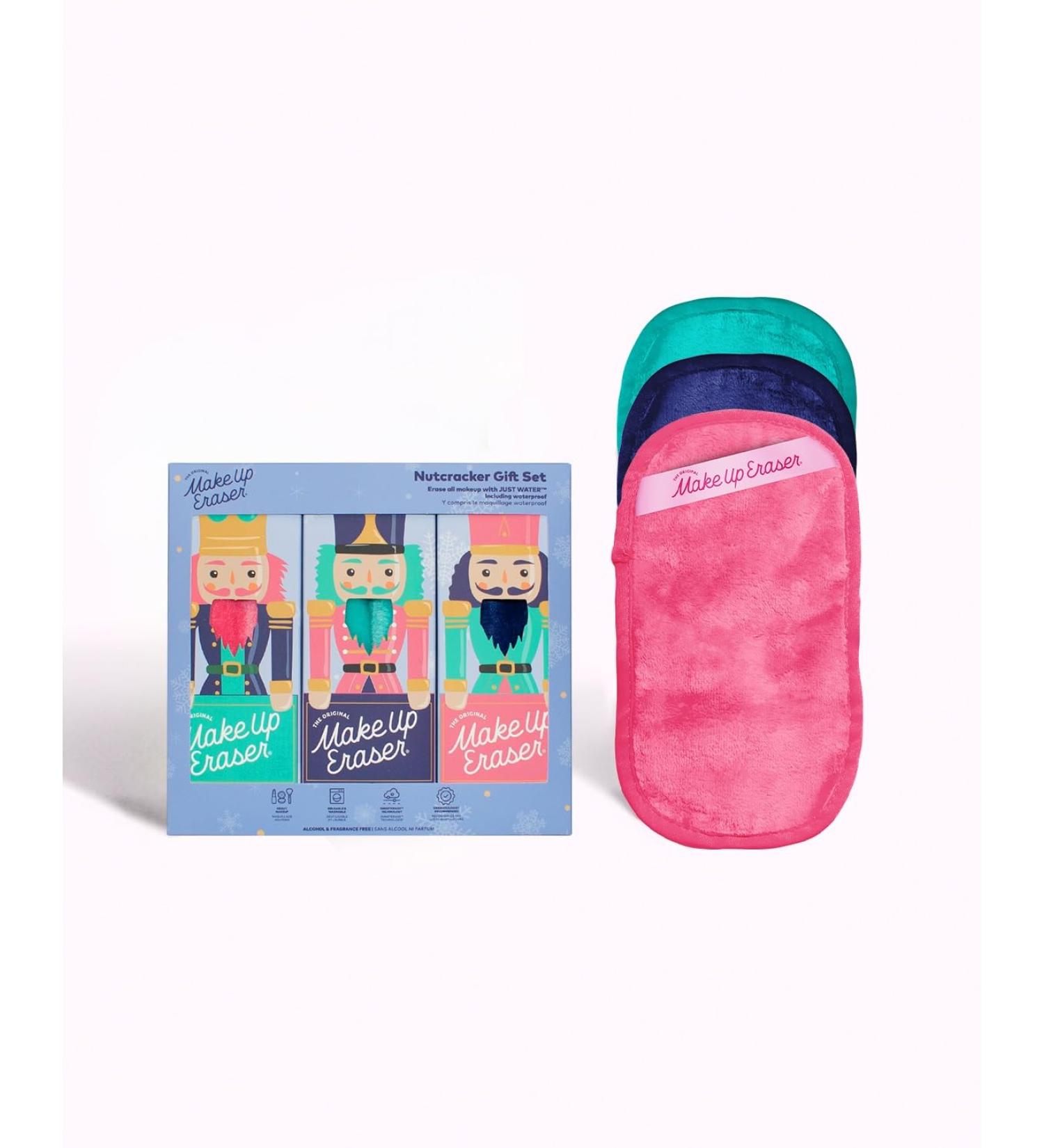 Original MakeUp Eraser Mini PRO 3pk - Erase Makeup with Water | Waterproof Mascara Eyeliner & More | Nutcracker 3ct - Shop Now - Buy Online on GoSupps.com