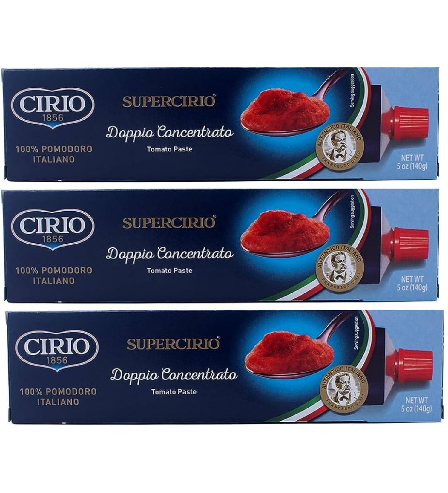 Tomato Puree Tubes 140g - Bundle Consisting of Cirio x3 Pack