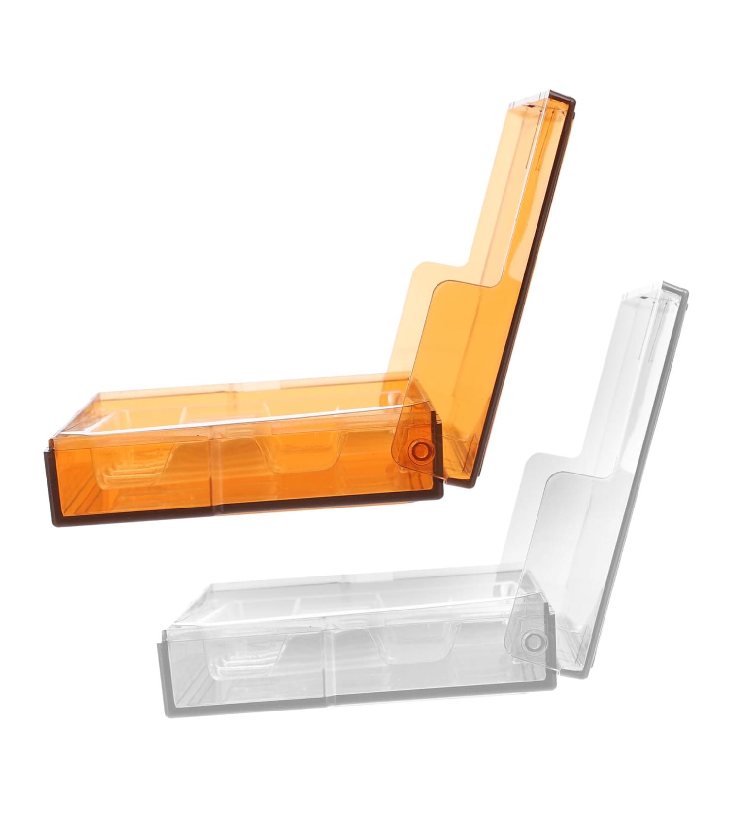 Lurrose 2pcs Syringe Storage Box | Plastic Injection Carrying Case | Clinic Supplies Holder | Light-proof Injector Box (Assorted Colors) - 7.2x7.2x1.5cm - Buy Online on GoSupps.com