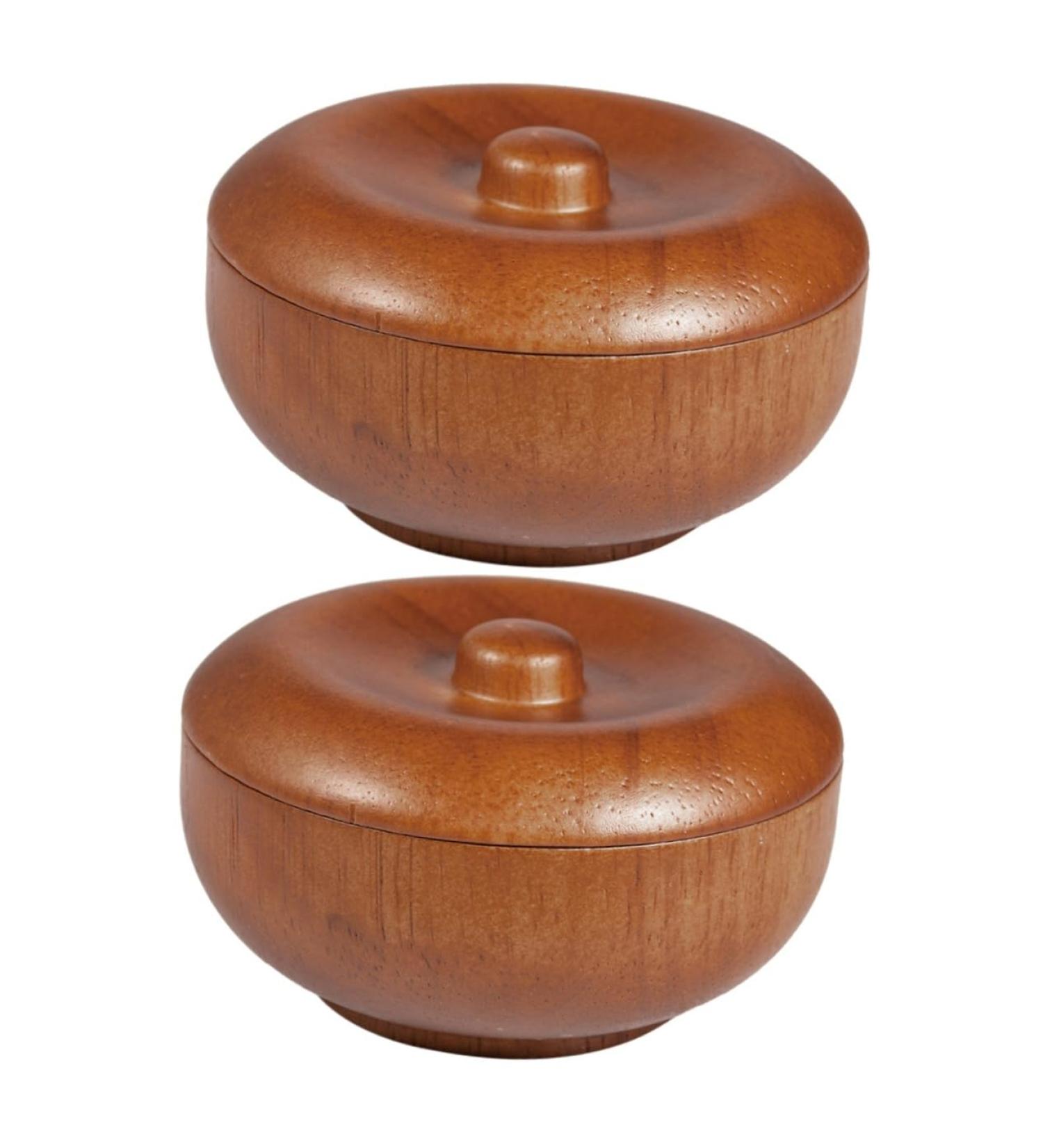 Minkissy 2-Piece Razor Cup Shaving Butter Kit for Men - Wood Shaving Cup & Foam Bowl - Premium Men's Shave Brush Set 9.7x9.7 cm - Buy Online on GoSupps.com