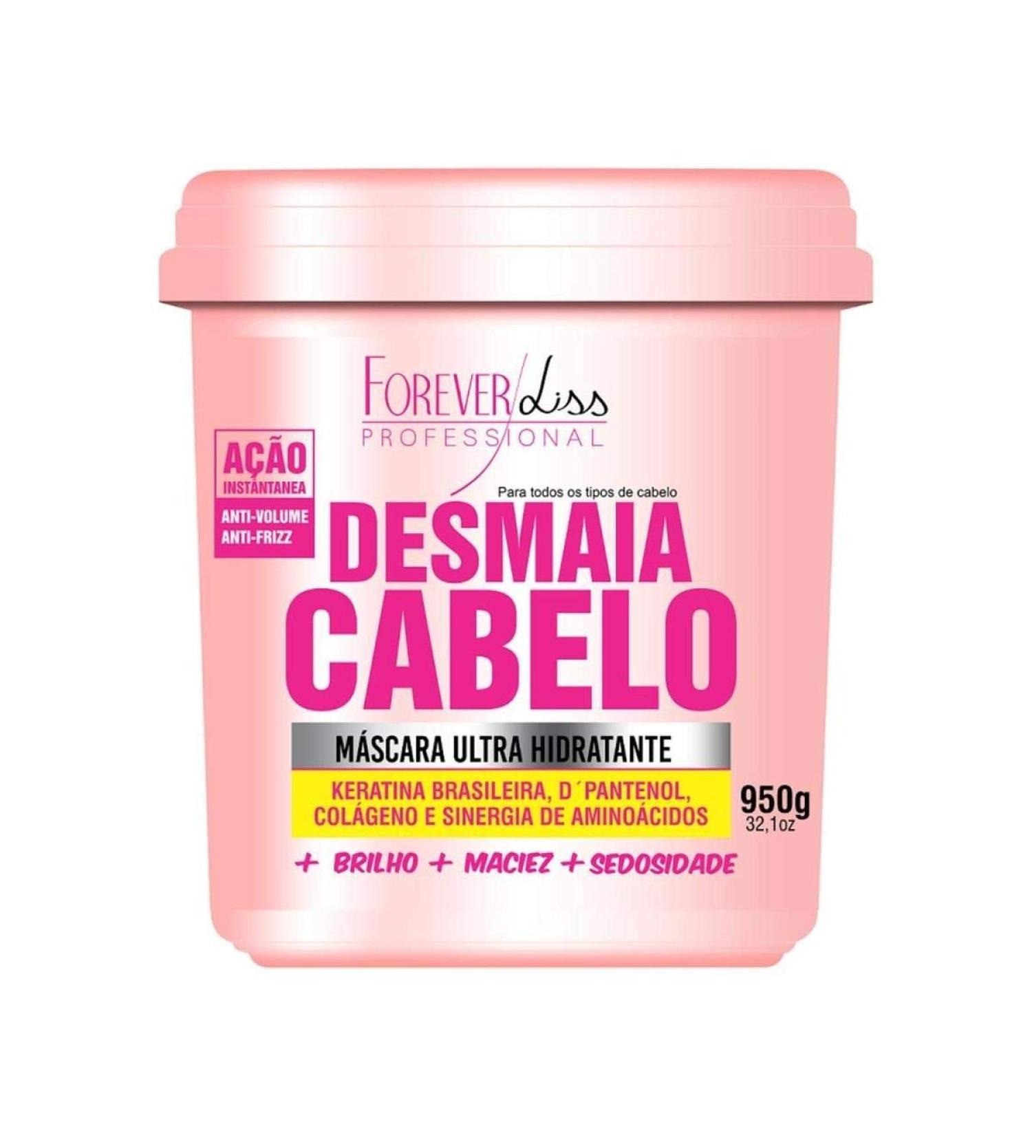 Forever Liss - Linha Desmaia Cabelo - Mascara Ultra Hidratante 950 Gr - (Faints Hair Collection - Ultra Moisturizing Mask Net 33.51 Oz)