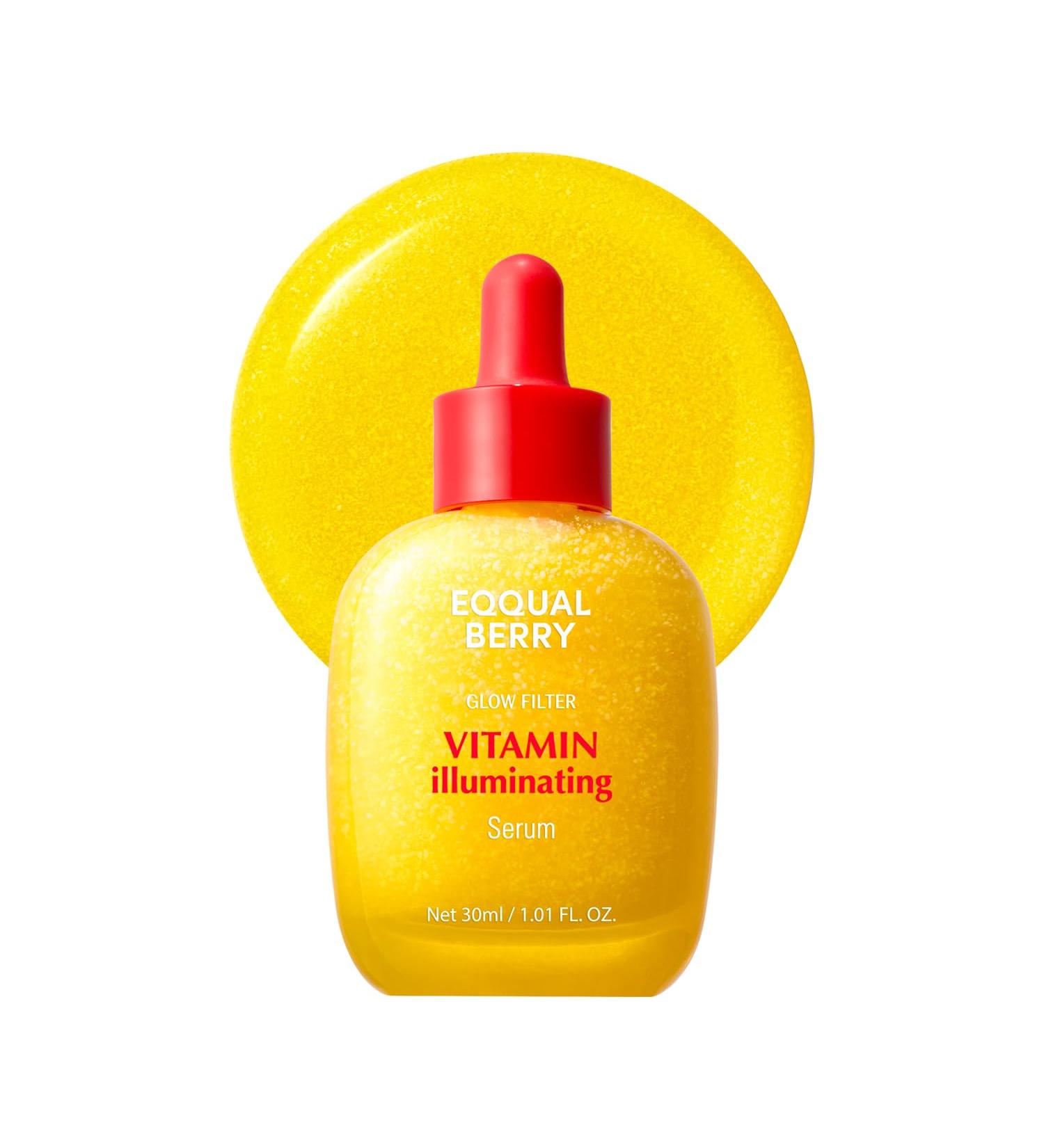 EQQUALBERRY Vitamin Illuminating Serum 30ml S rum Visage clat avec Vitamine C d Acerola Niacinamide et Arbutine Hydratation et Teint Uniforme Soin Cor en - Buy Online on GoSupps.com