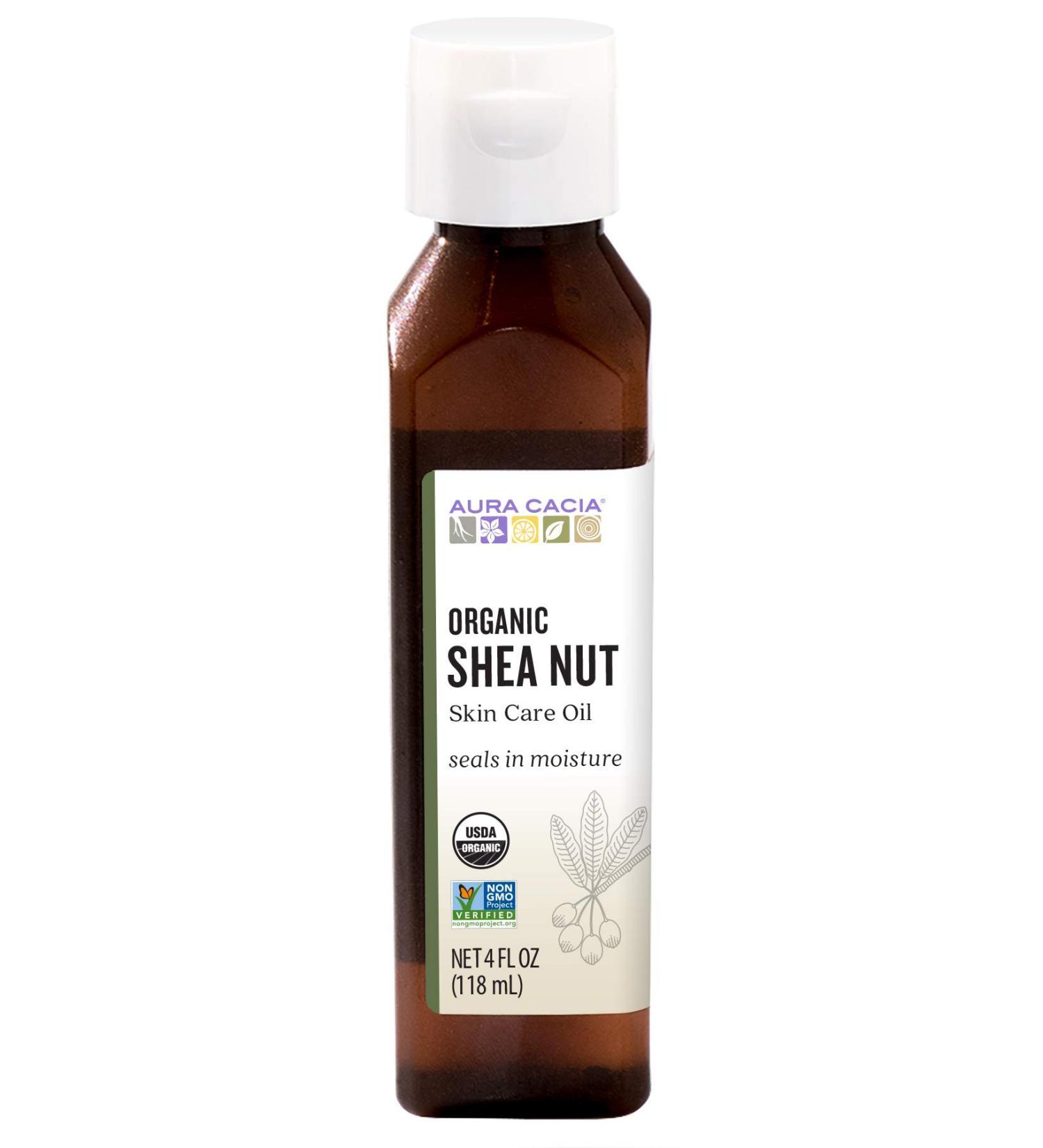 Aura Cacia Organic Shea Nut Oil 4 fl oz - Pure Skin Care for Nourishment - Buy Online on GoSupps.com