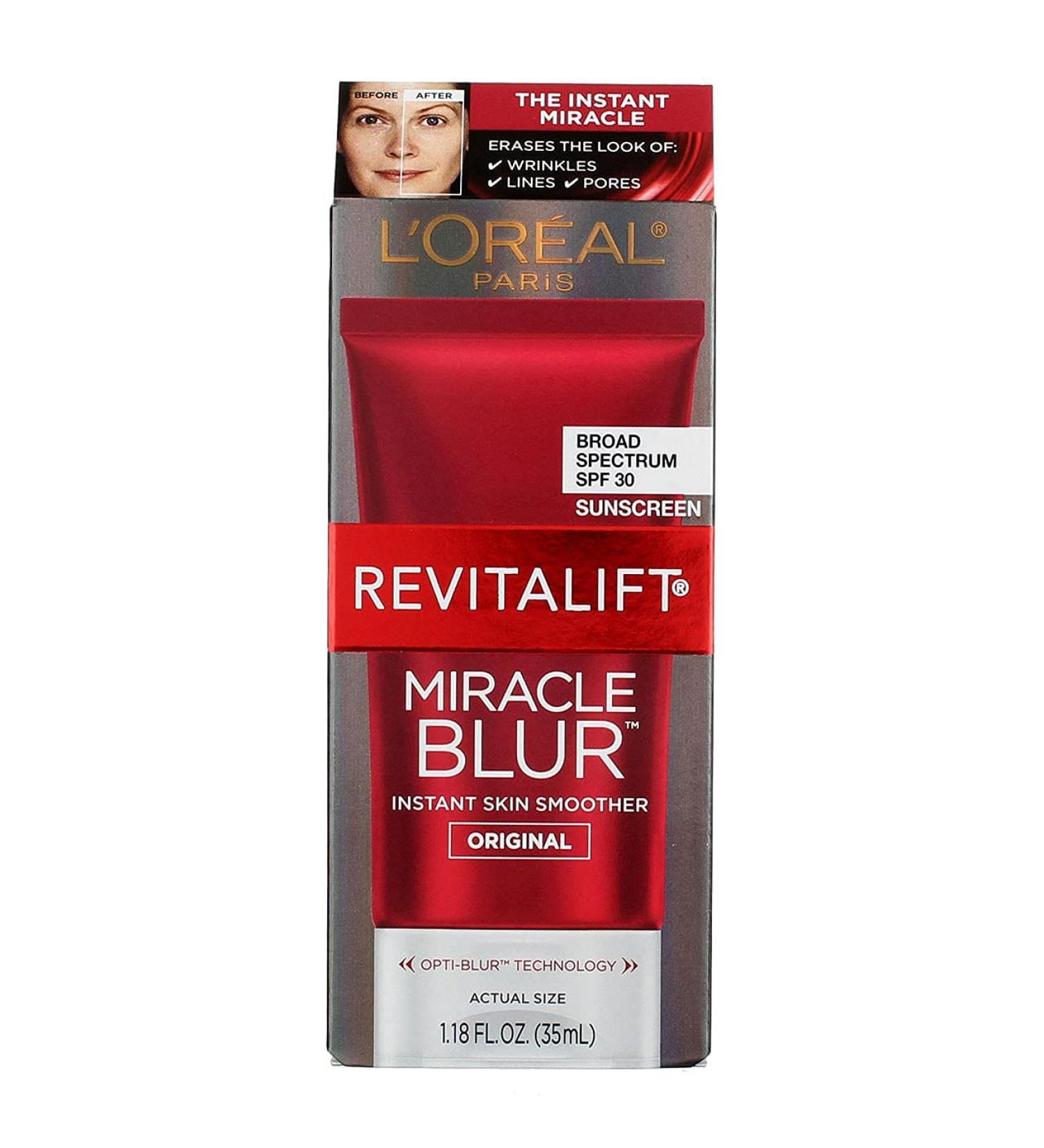 Loreal Revitalift Miracle Blur Instant Skin Smoother Original 1.18 fl oz - Pack of 2