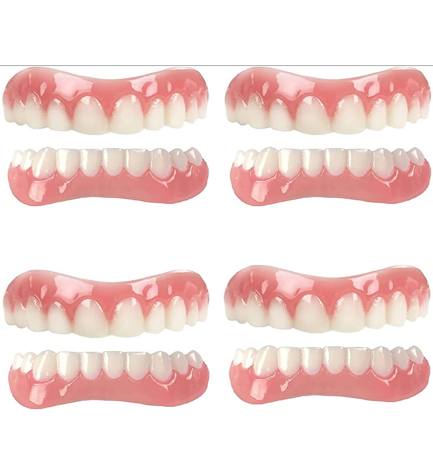 Batlam Temporary Dentures | Cosmetic Veneer Teeth for Men & Women | Silicone Dental Prosthesis for Whitening - Buy Online on GoSupps.com