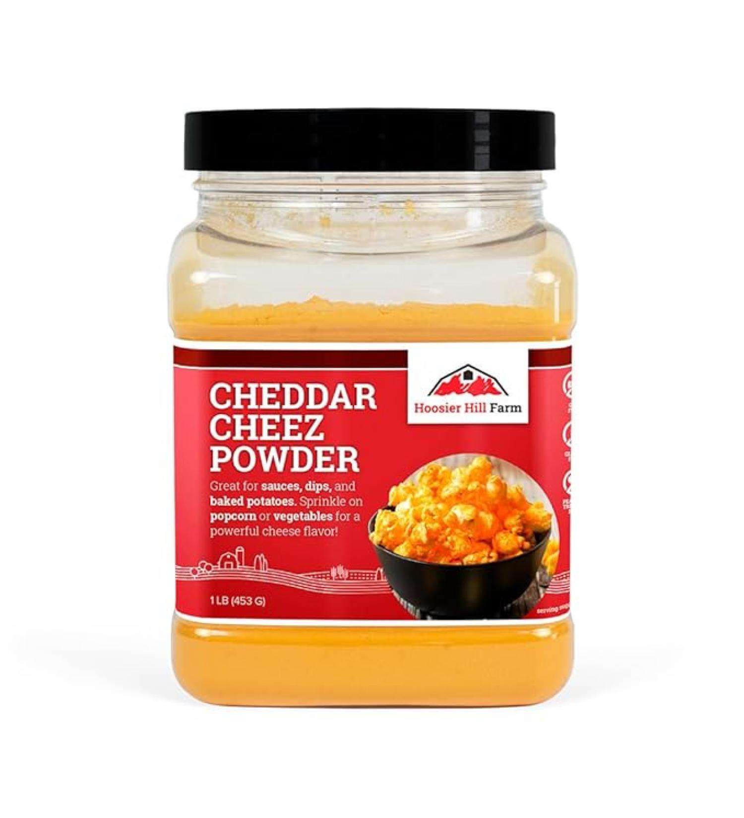 Hoosier Hill Farm Cheddar Cheez Powder - 1 Pound | Premium Quality Cheese Powder - Buy Online on GoSupps.com