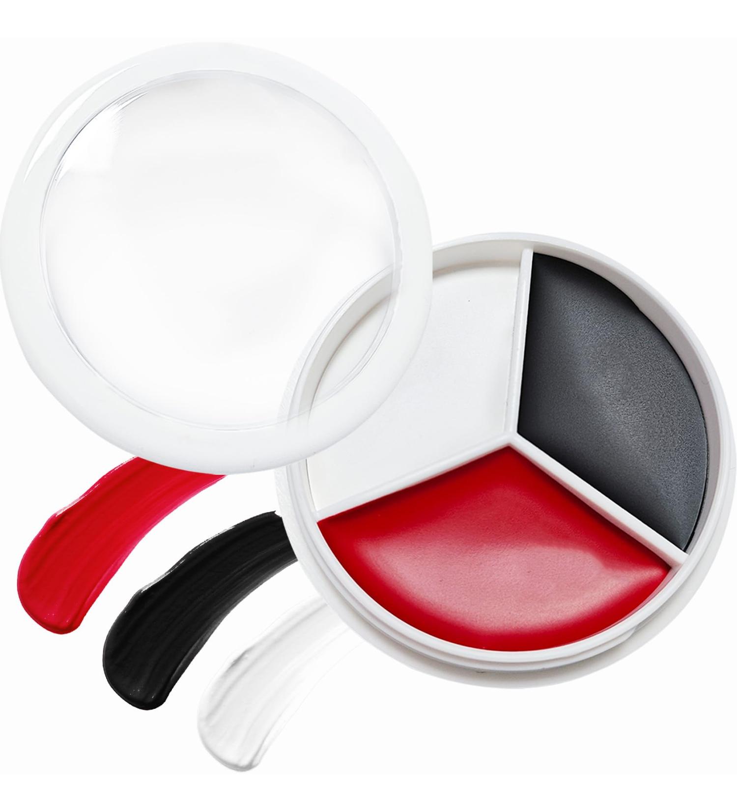 Shop Black White Red Face Body Paint - Professional SFX Clown Makeup Kit for Halloween & Cosplay | International Shipping - Buy Online on GoSupps.com