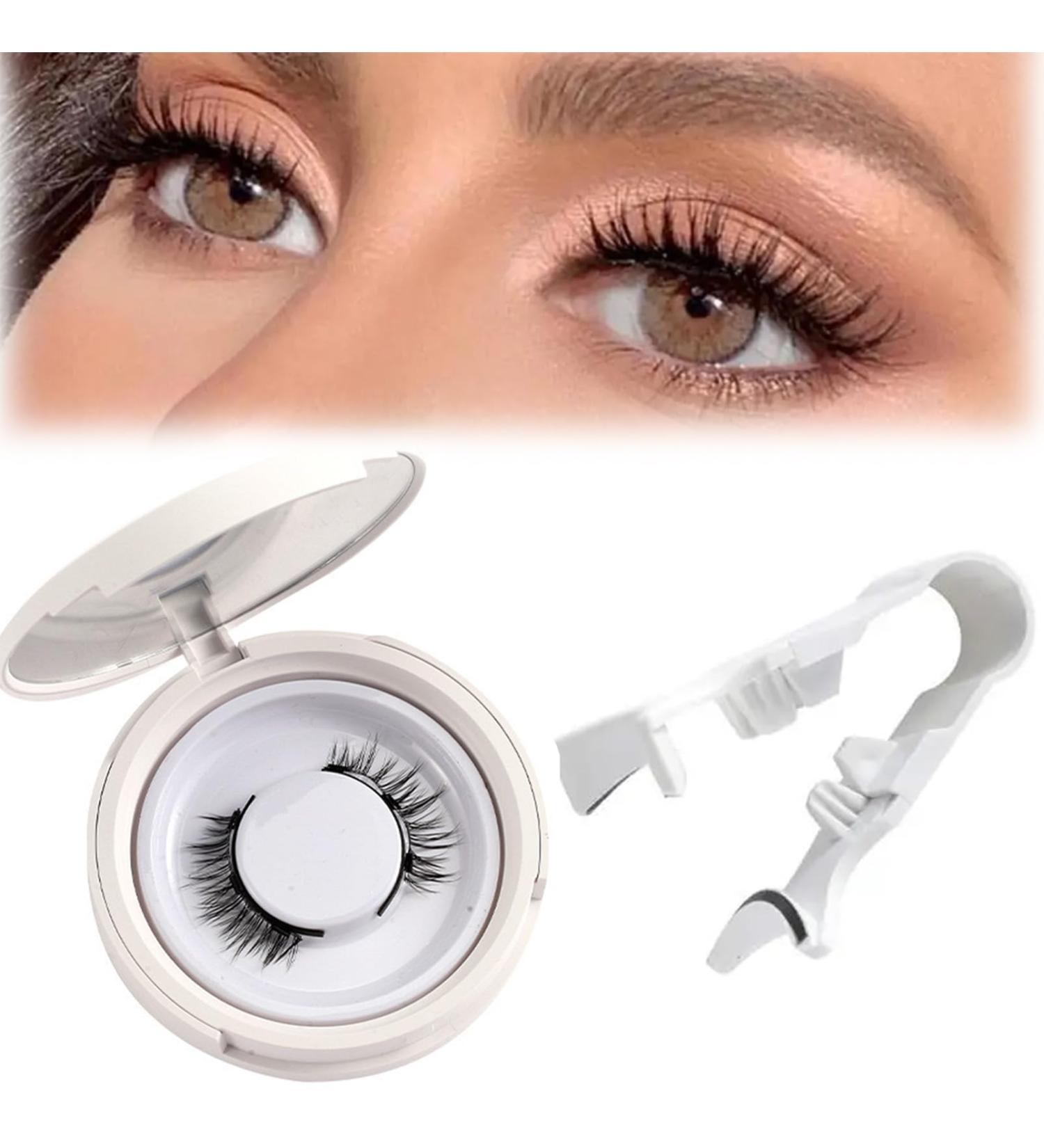 Magnetic False Eyelashes Kit Reusable Magnetic Lashes Kit Without Eyeliner False Eyelashes With Applicator Natural Look Effect Easy To Wear No Glue And No Makeup Remover Natural False Eyelashes S05 - Buy Online on GoSupps.com