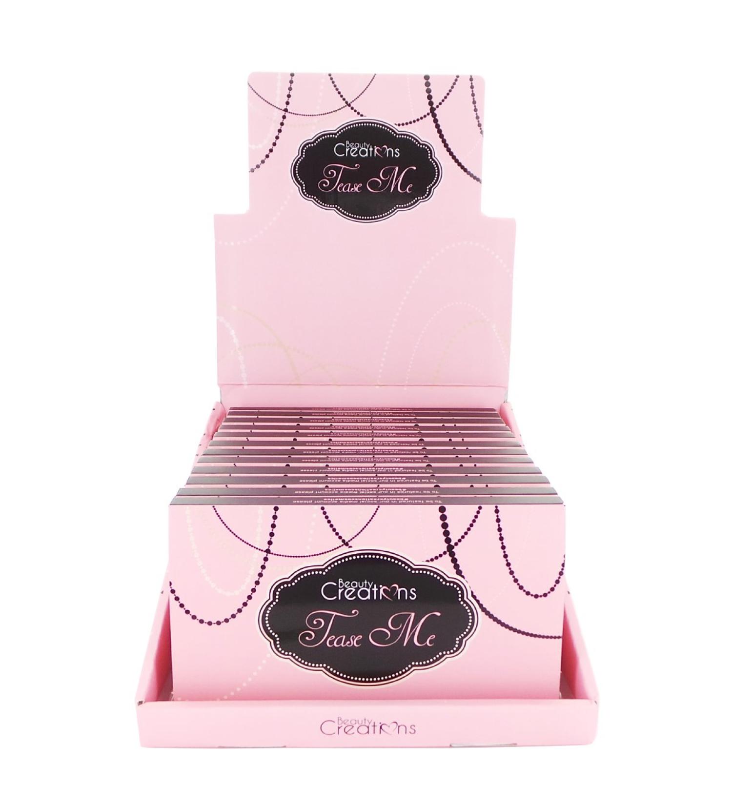 Beauty Creations Tease Me Eyeshadow Palette Display Set 12 Pieces 4.25 Pounds