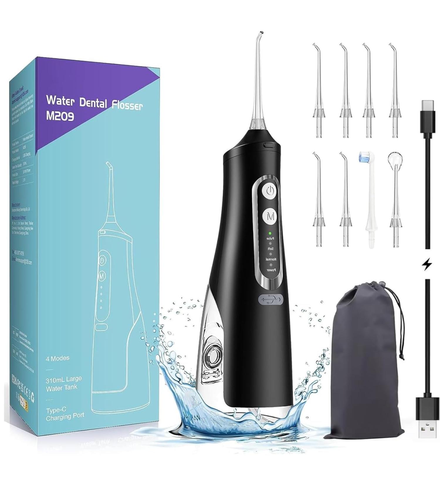 Buy Amiir Wireless Mouth Shower - 2023 Test Winner 4 Cleaning Modes 8 Rotatable Nozzles Portable 310ml IPX7 Waterproof - Perfect for Home & Travel - Buy Online on GoSupps.com
