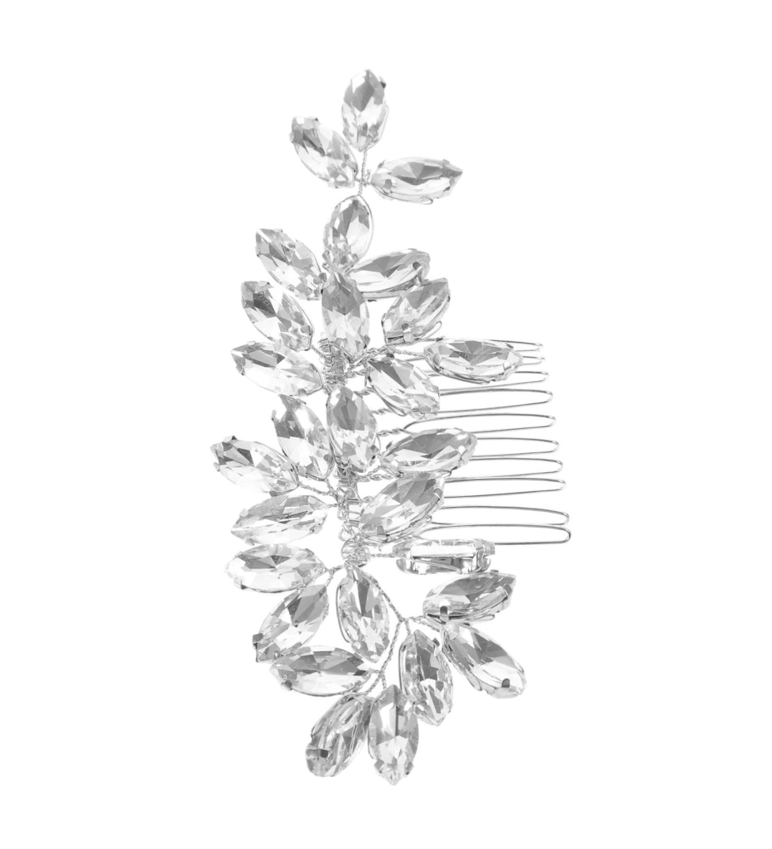 Mikinona Crystal Hair Accessories Hair Pins Wedding Decor Wedding Hair Accessories Rhinestone Hair Comb for Wedding Rhinestone Hair Comb for Bridal Gem Headgear Miss Rhinestones - Buy Online on GoSupps.com
