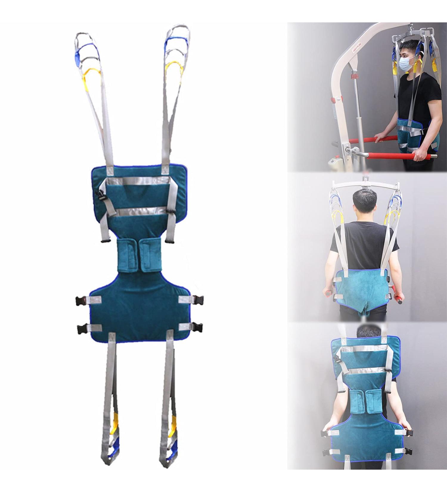 Medical Lift Equipment Full Body Walking Standing Aids Patient Lift Sling with Four Point Support Full Body Transfer Belt Strap Patient Hoist Sling for Leg Lumbar Relief Trainer Adjustable Waist L - Buy Online on GoSupps.com