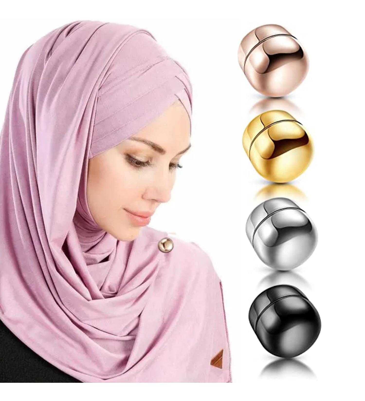 Commercial Strength Hijab Magnetic Pins - 4 Plating Colors for Women's Clothing & Scarves - Buy Online on GoSupps.com