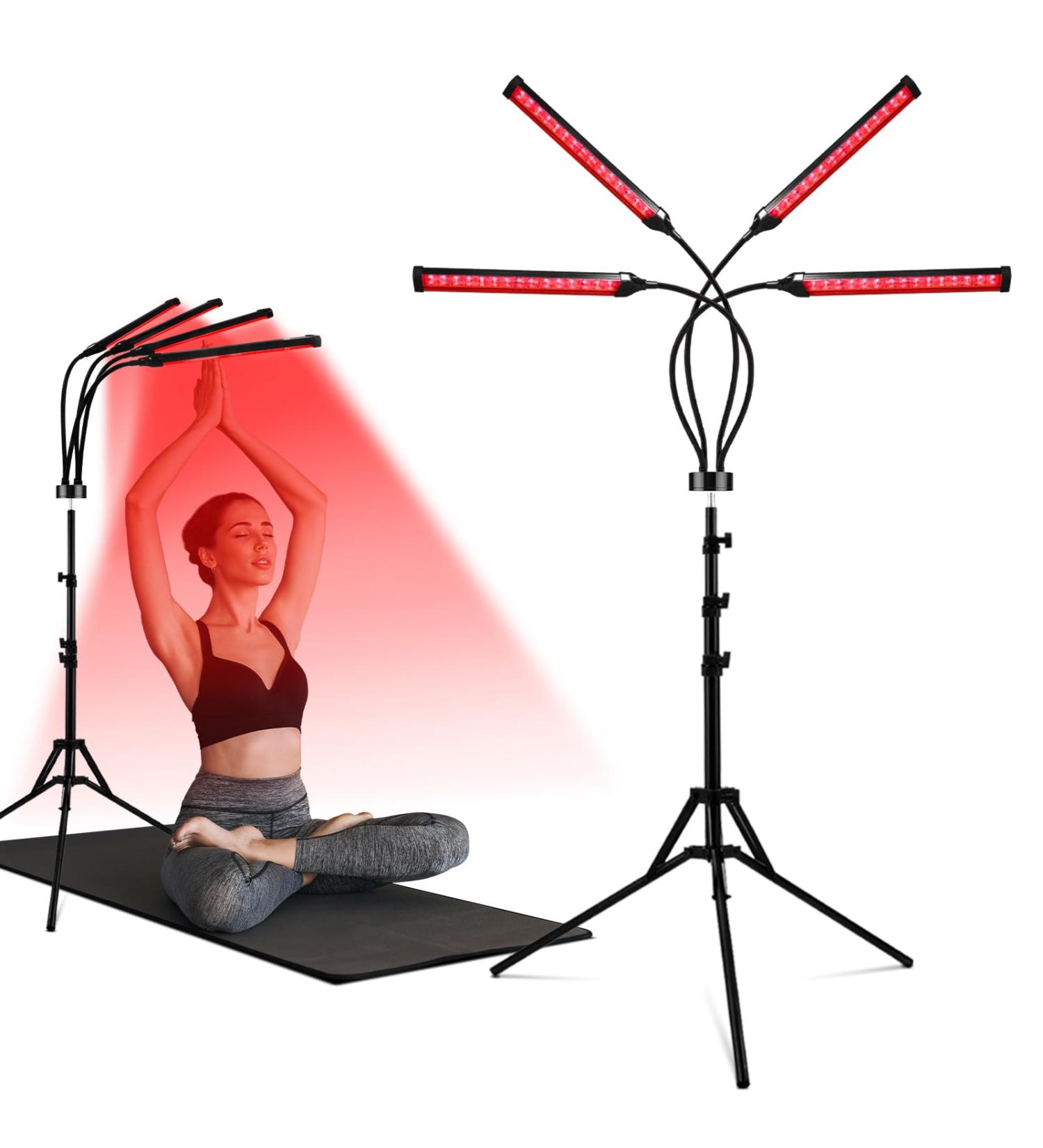 Red Light Lamp 660nm 850nm Deep Infrared Light Lamp with Stand Red Light for Home Use