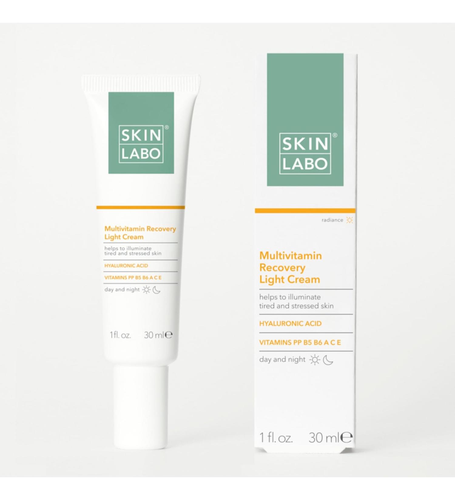 SKIN LABO SkinLabo - Multivitamin Recovery Cream Action Recovery on the Face Brightens the Skin with Hyaluronic Acid and Vitamin C - 30 ml New Version - Buy Online on GoSupps.com