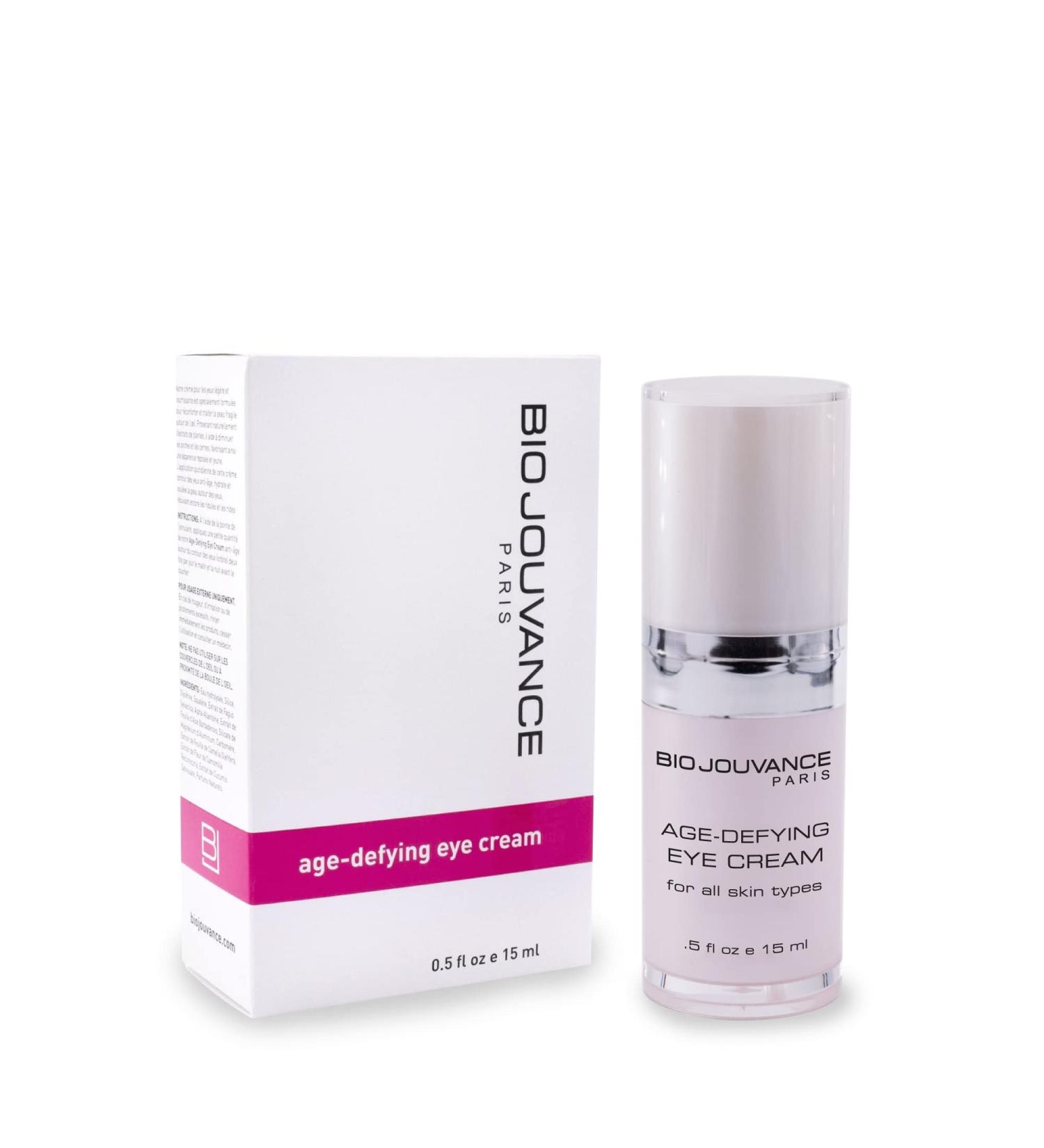 Age-Defying Eye Cream 0.5oz / 15ml - Reduce Wrinkle | Anti-Aging | Diminish Puffiness and Dark Circles | Daily Facial Skin Care Treatment Regimen | Made in France