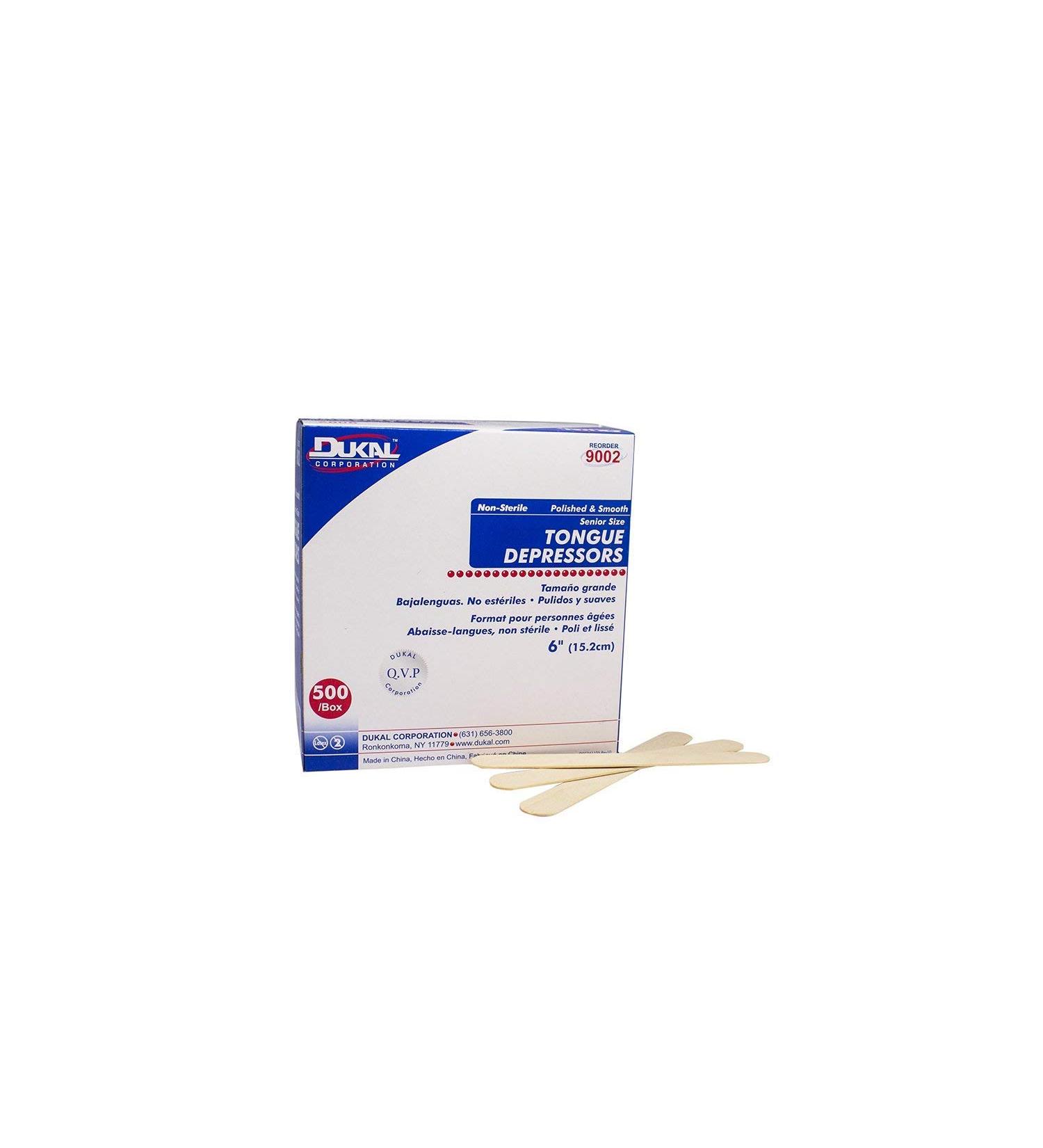 Dukal Tongue Depressors Beige 500 Count