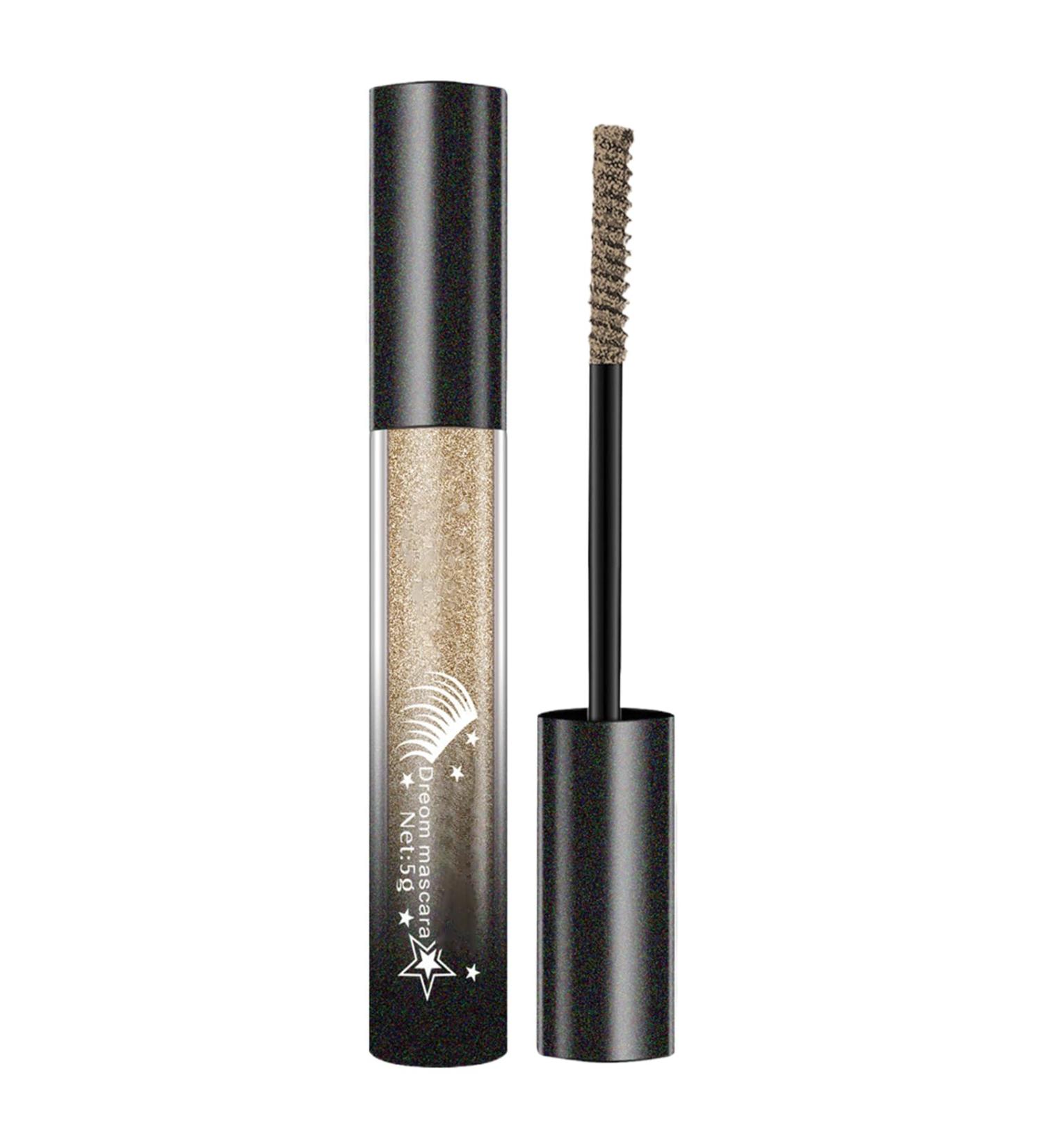 Gold Mascara Silver Mascara Waterproof Shiny Mascara | Eyelash Tint Cosmetic Makeup For Face More Women Girls Face Eyeshadow Eyelash - Buy Online on GoSupps.com