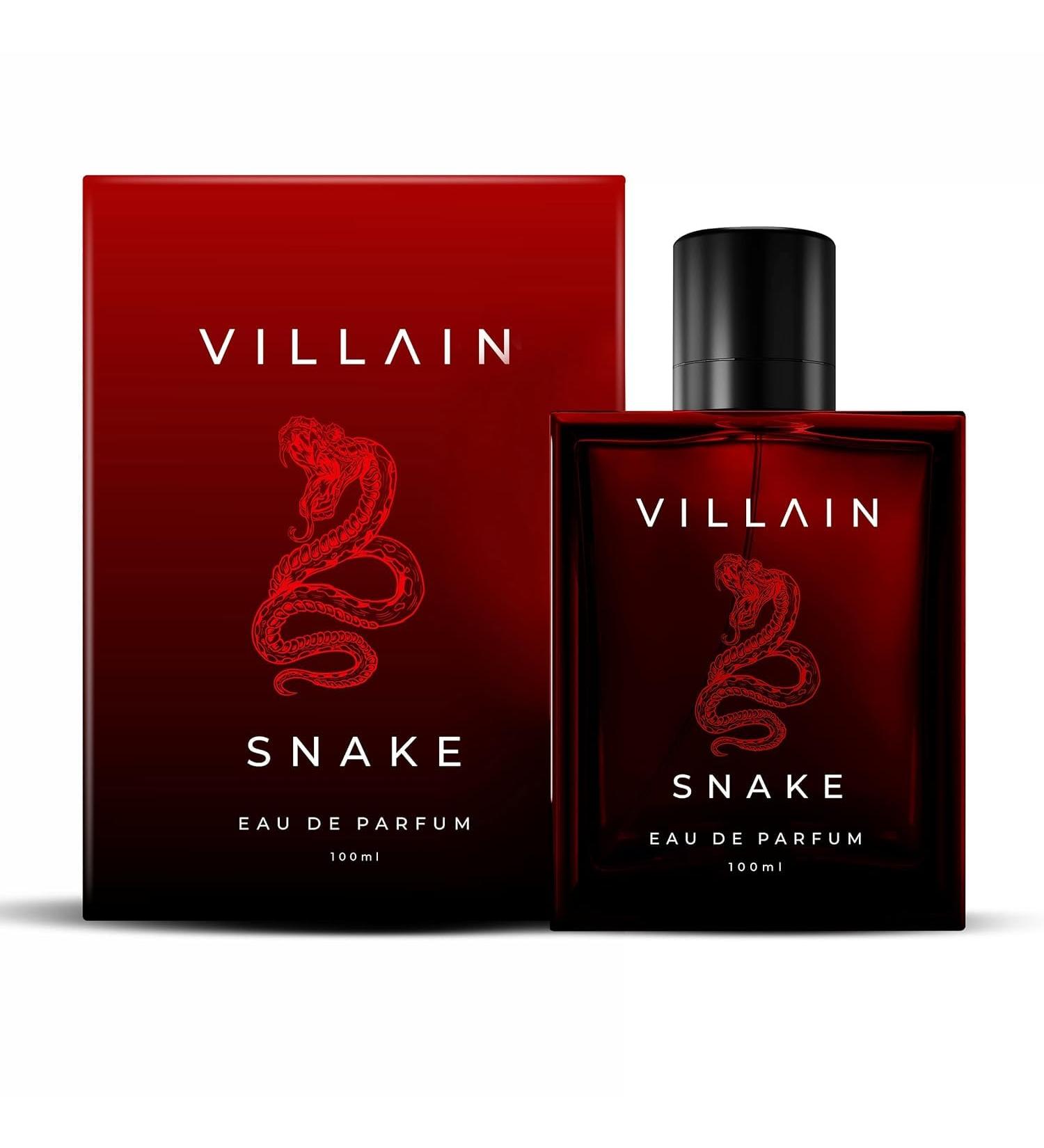 Vil'lain Snake Perfume for Men | Long Lasting Perfume | Premium EDP Perfume For Men | Best Gift For Men | 100ml (3.38 Fl Oz) - Buy Online on GoSupps.com