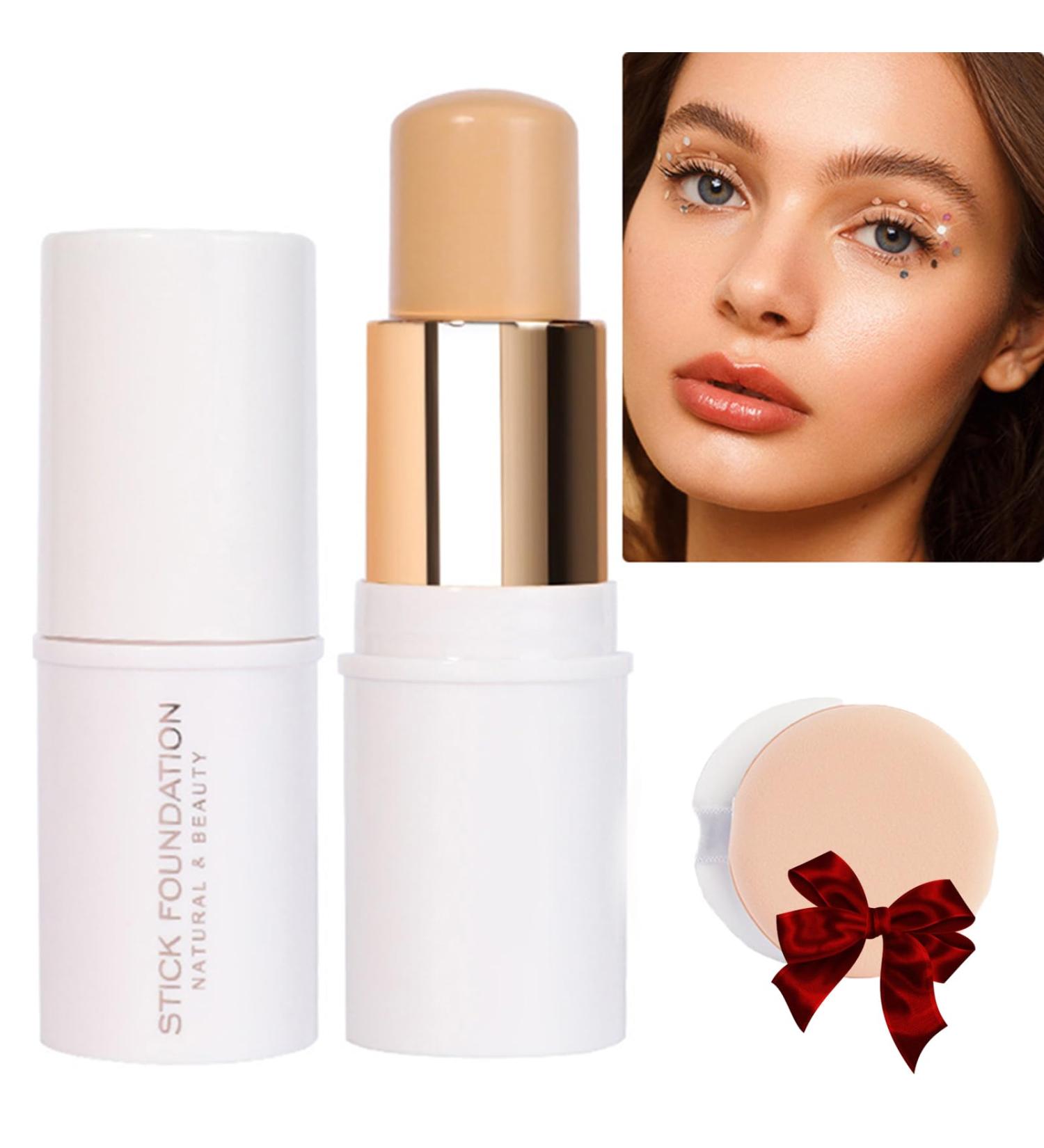 Concealer and Foundation Stick Supernatural Complexion Foundation + Concealer Stick Multi-Use Foundation Stick Smooth and Long-Lasting Coverage For All Skin Types (#02) - Buy Online on GoSupps.com