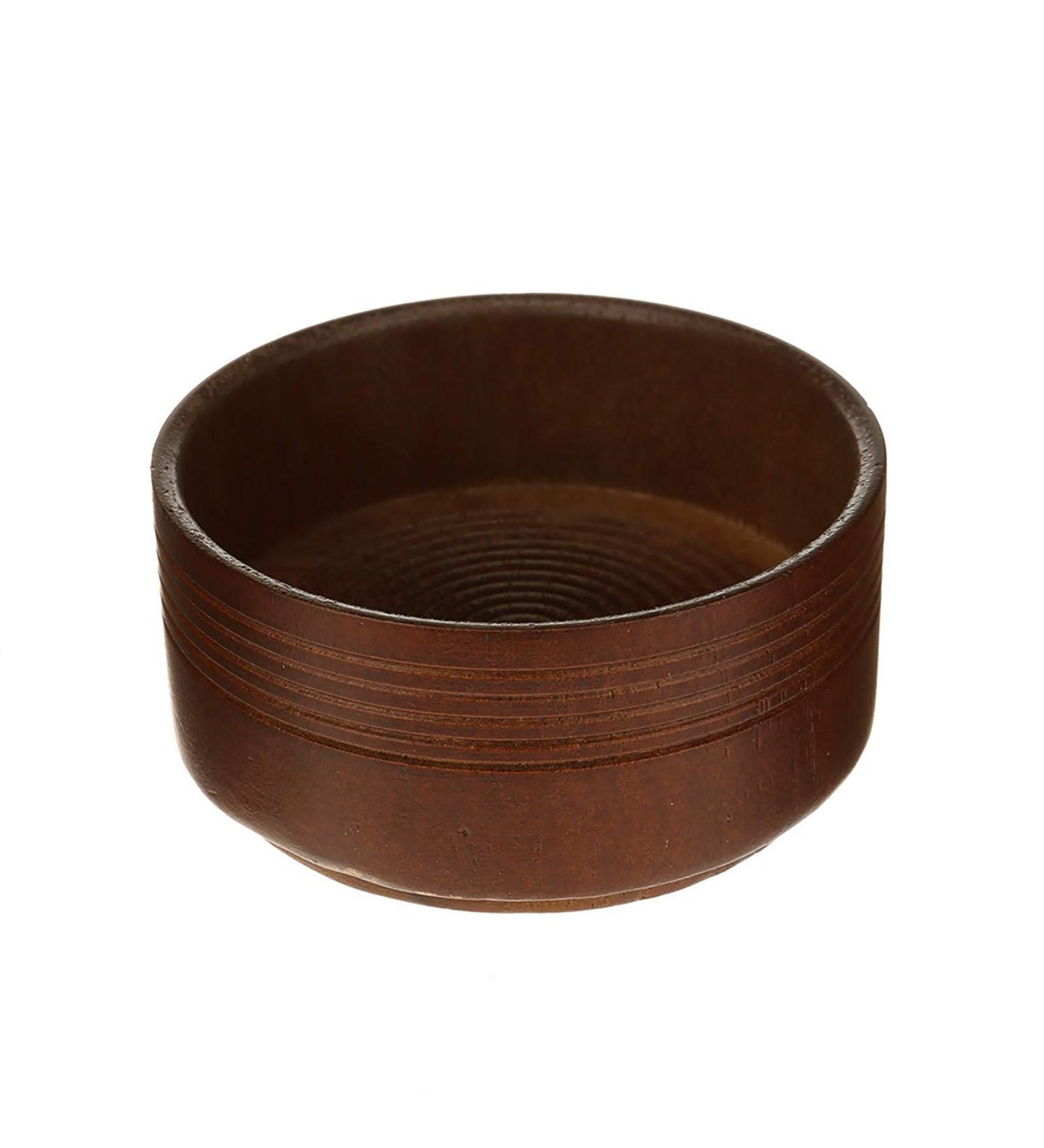 2PCS Wood Shaving Set - Classic Bowl & Brush for Men | Brown Nose Hair Remover - International Shipping - Buy Online on GoSupps.com
